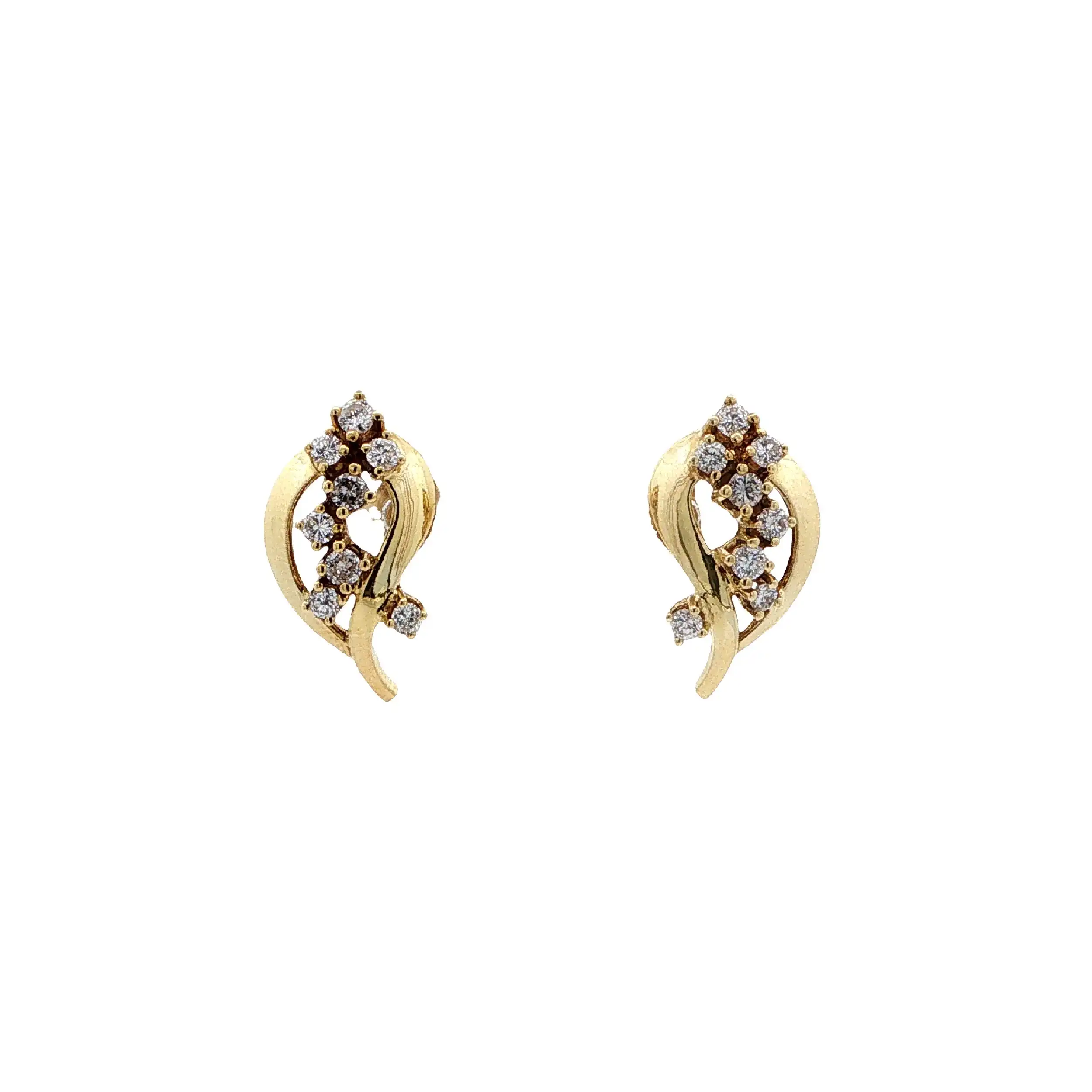 Ohrstecker Gelbgold mit Brillanten