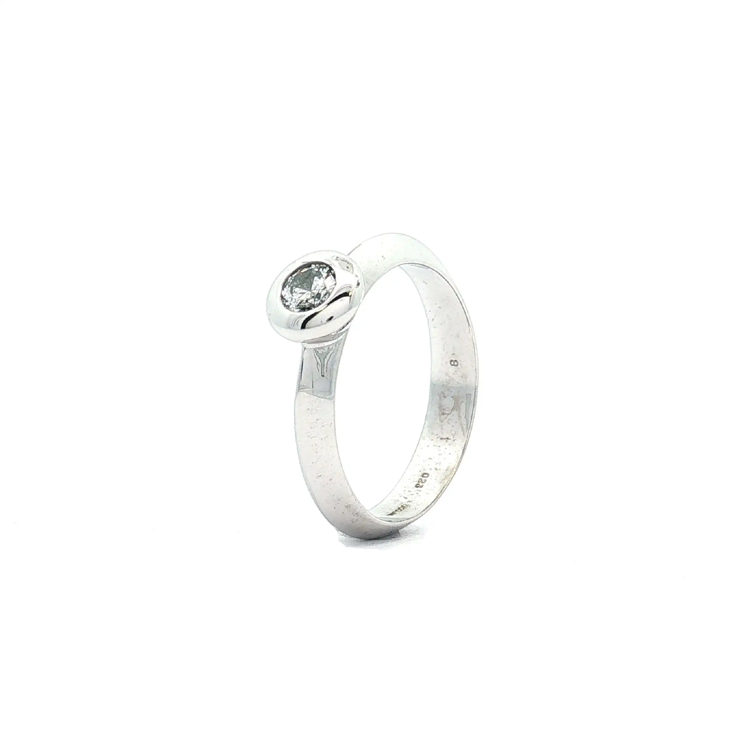 Ring Weißgold mit Solitär Brillant