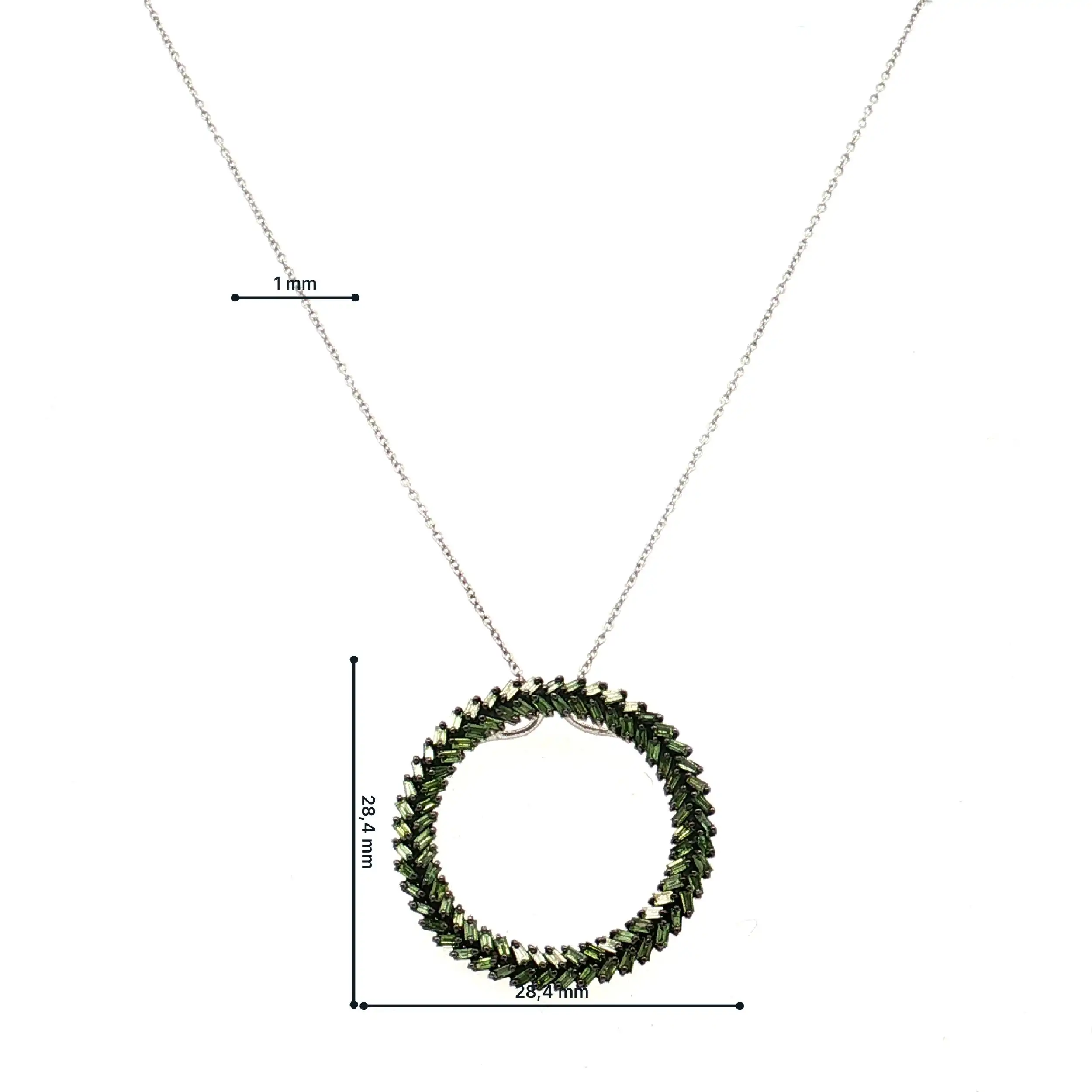 Kette mit Anhänger Labgrown Diamanten