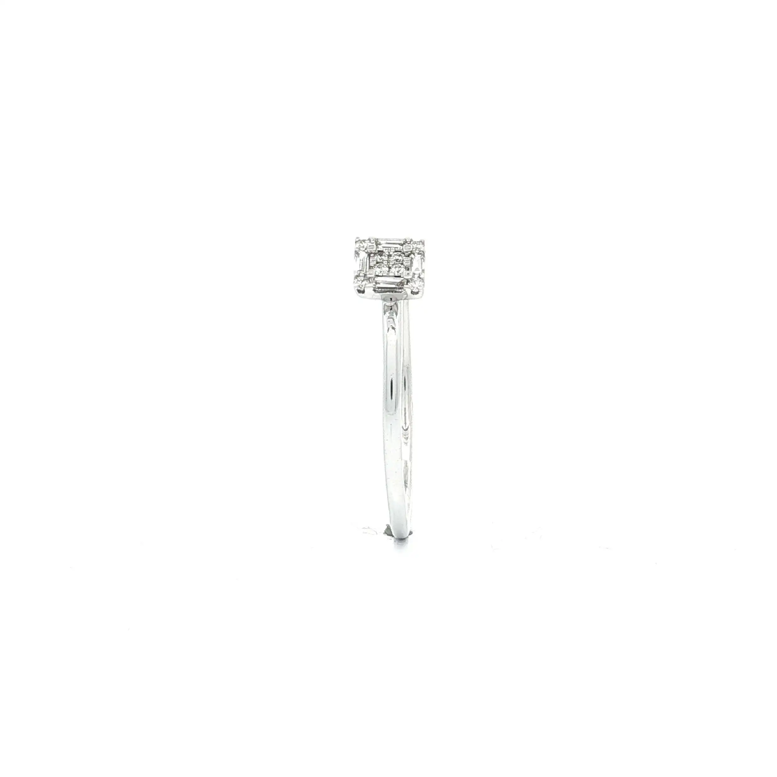 Ring Weißgold mit Brillanten und Diamanten Ring Weißgold mit Brillanten und Diamanten