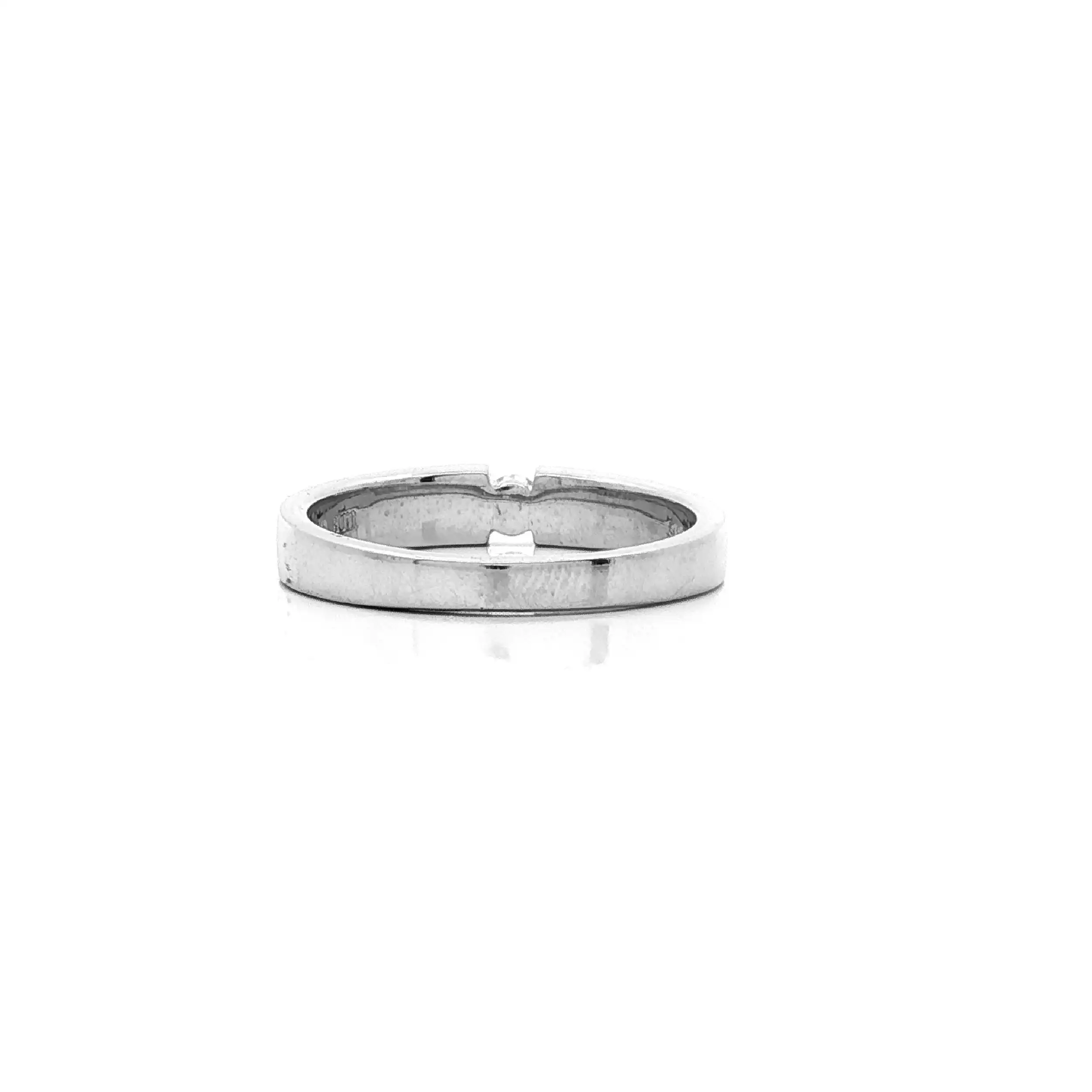 Ring Weißgold Christ mit Solitär Brillant Ring Weißgold Christ mit Solitär Brillant