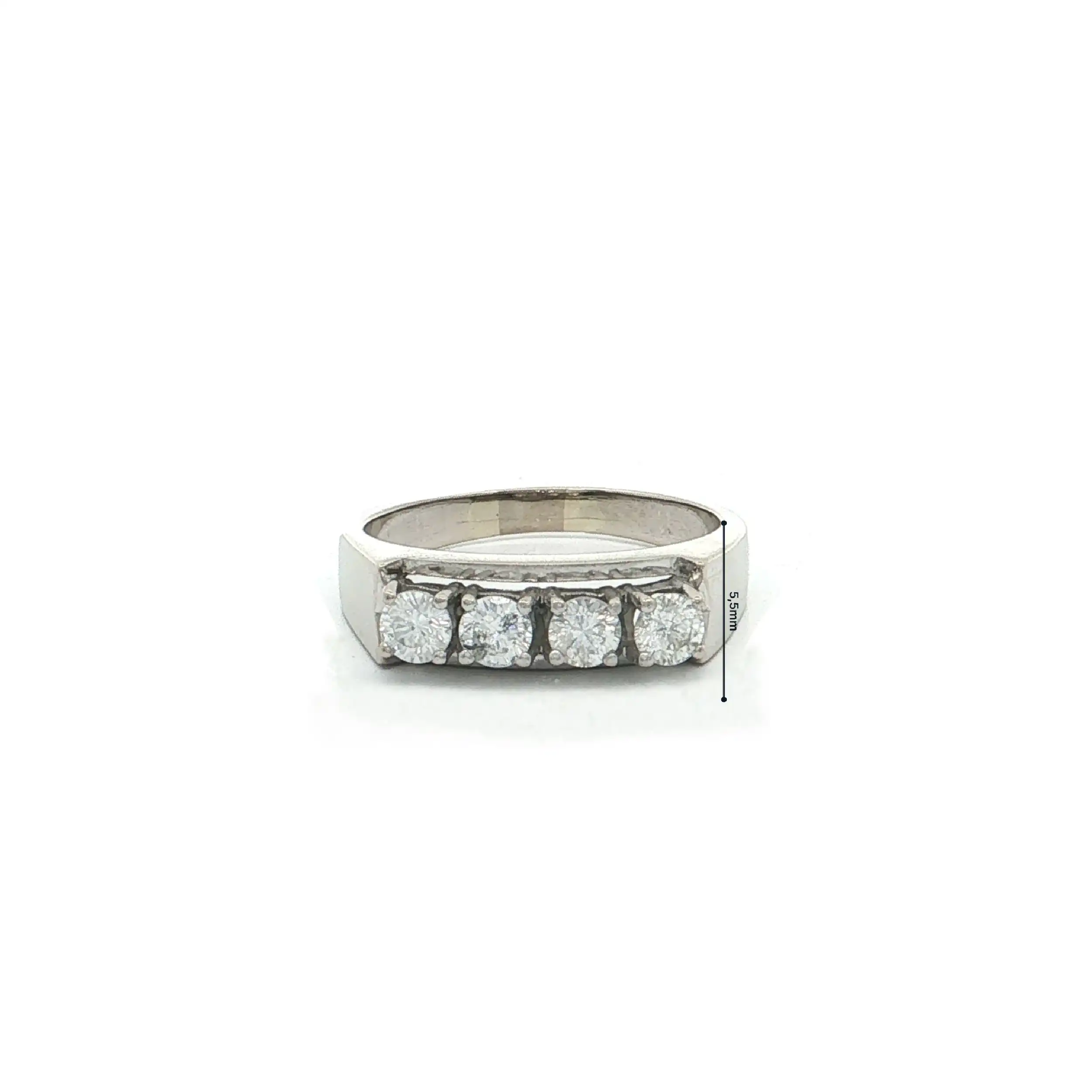 Ring Weißgold mit Brillanten Ring Weißgold mit Brillanten