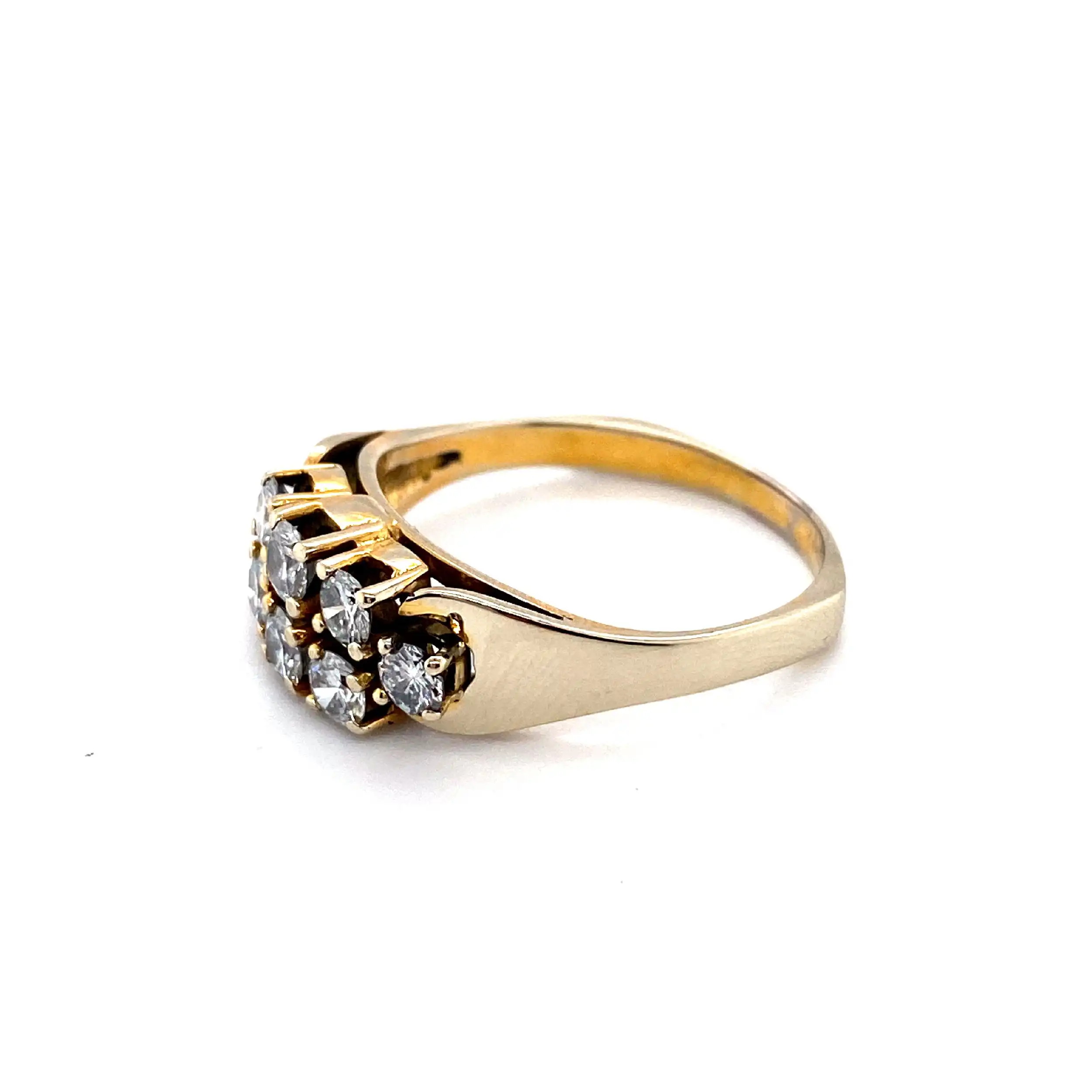 Ring Gelbgold mit Brillanten, graviert mit 1,0ct Ring Gelbgold mit Brillanten, graviert mit 1,0ct