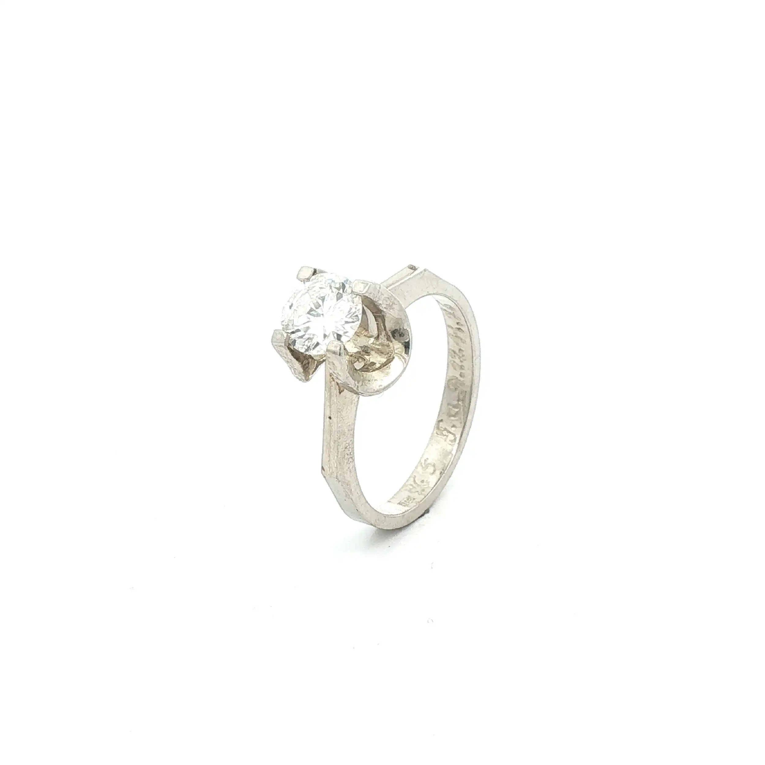 Solitärring Weißgold mit Brillant Solitärring Weißgold mit Brillant
