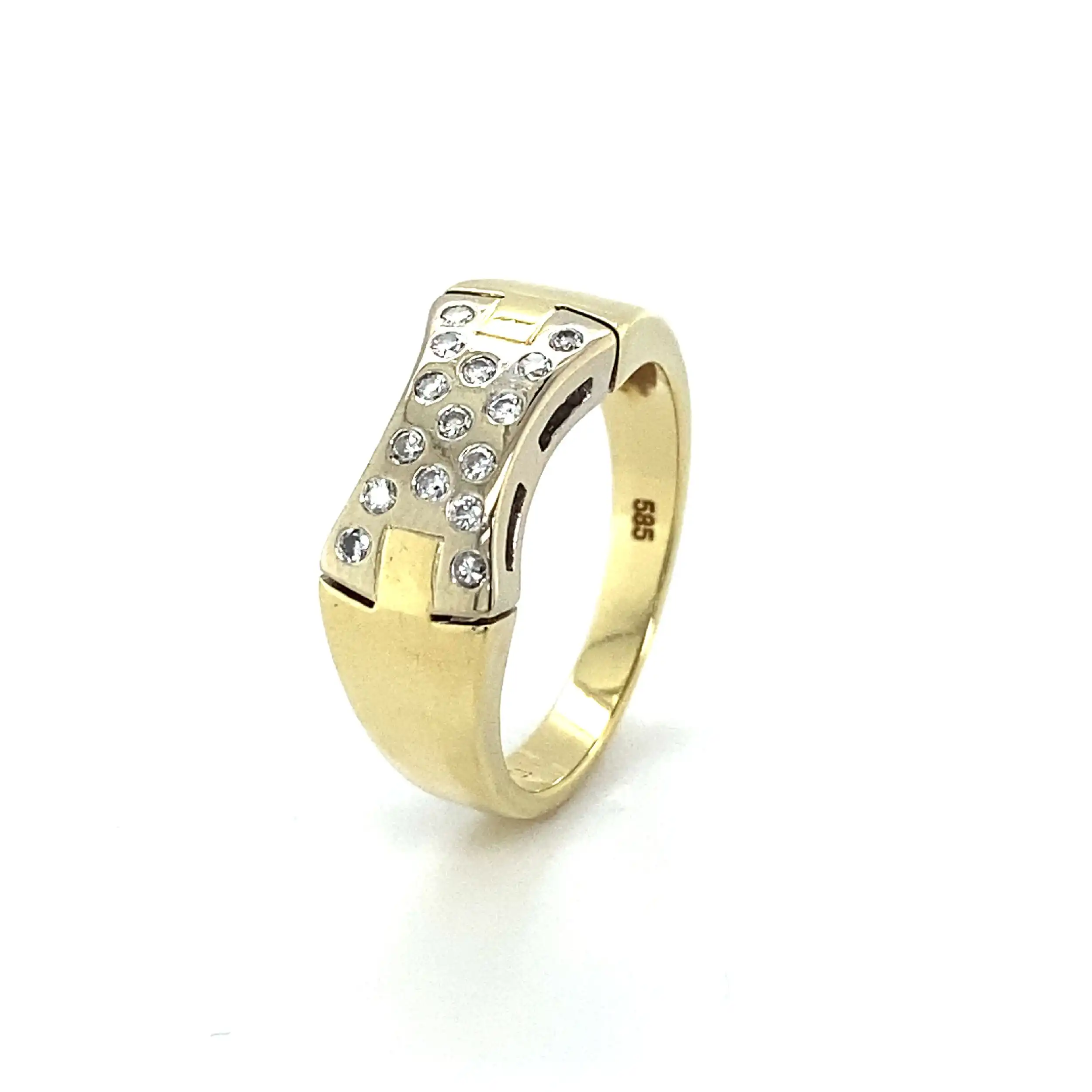 Ring Bicolor mit Brillanten Ring Bicolor mit Brillanten