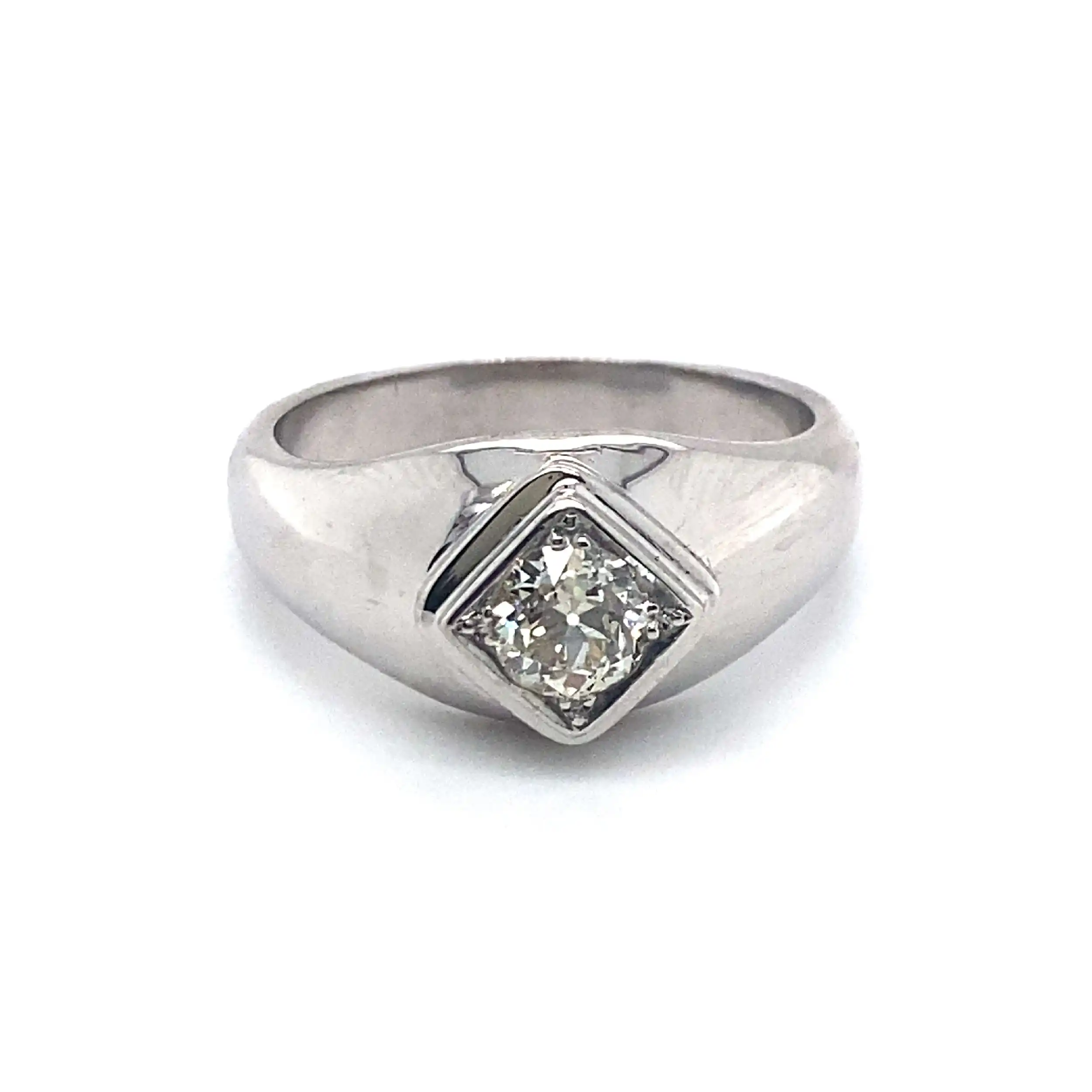 Ring Weißgold mit Altschliff Diamant ca. 1ct Ring Weißgold mit Altschliff Diamant ca. 1ct