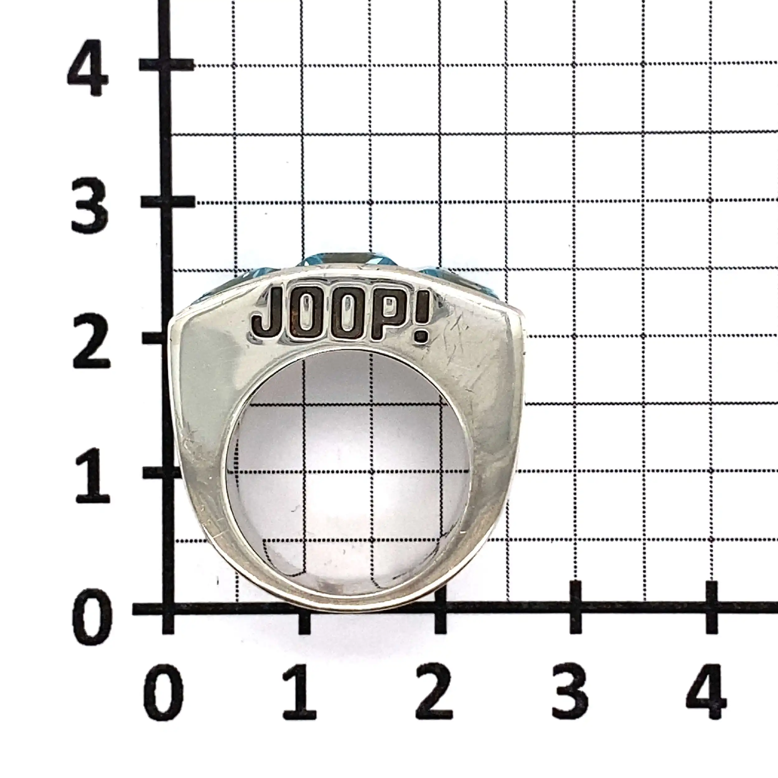 Silberring Joop mit blauen Farbsteinen Silberring Joop mit blauen Farbsteinen