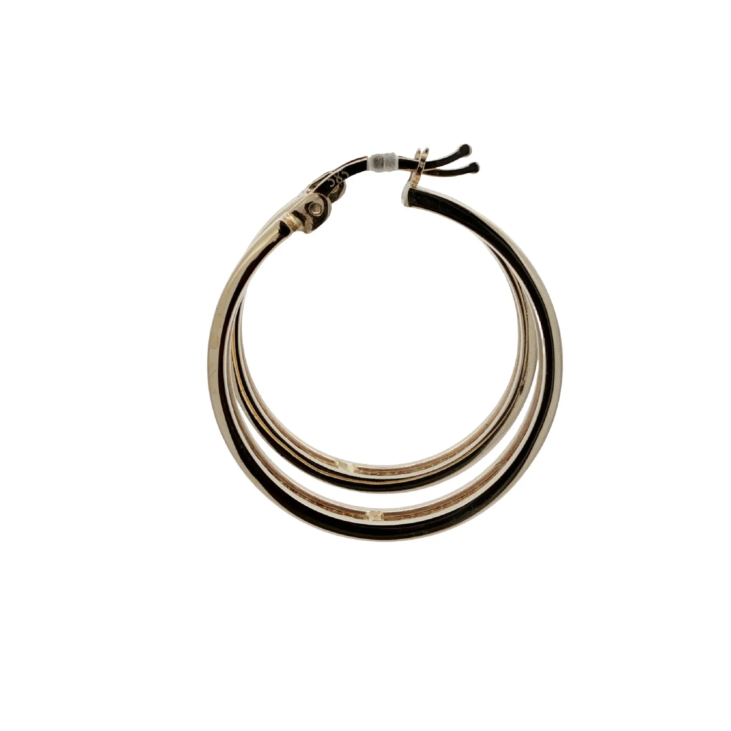 Creolen Gelbgold mit Muster Creolen Gelbgold mit Muster