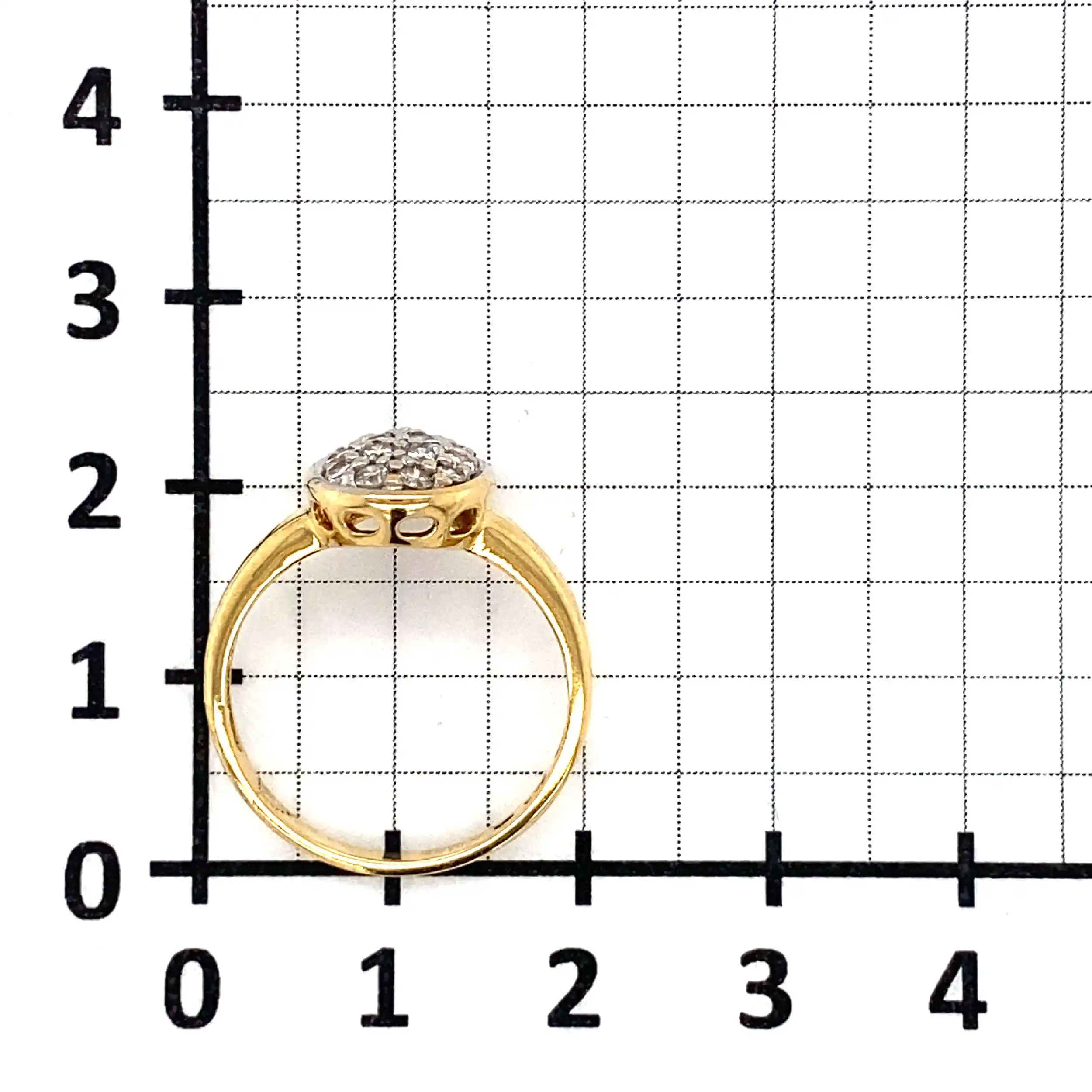 Ring Bicolor mit Brillanten, graviert mit 0,50ct Ring Bicolor mit Brillanten, graviert mit 0,50ct