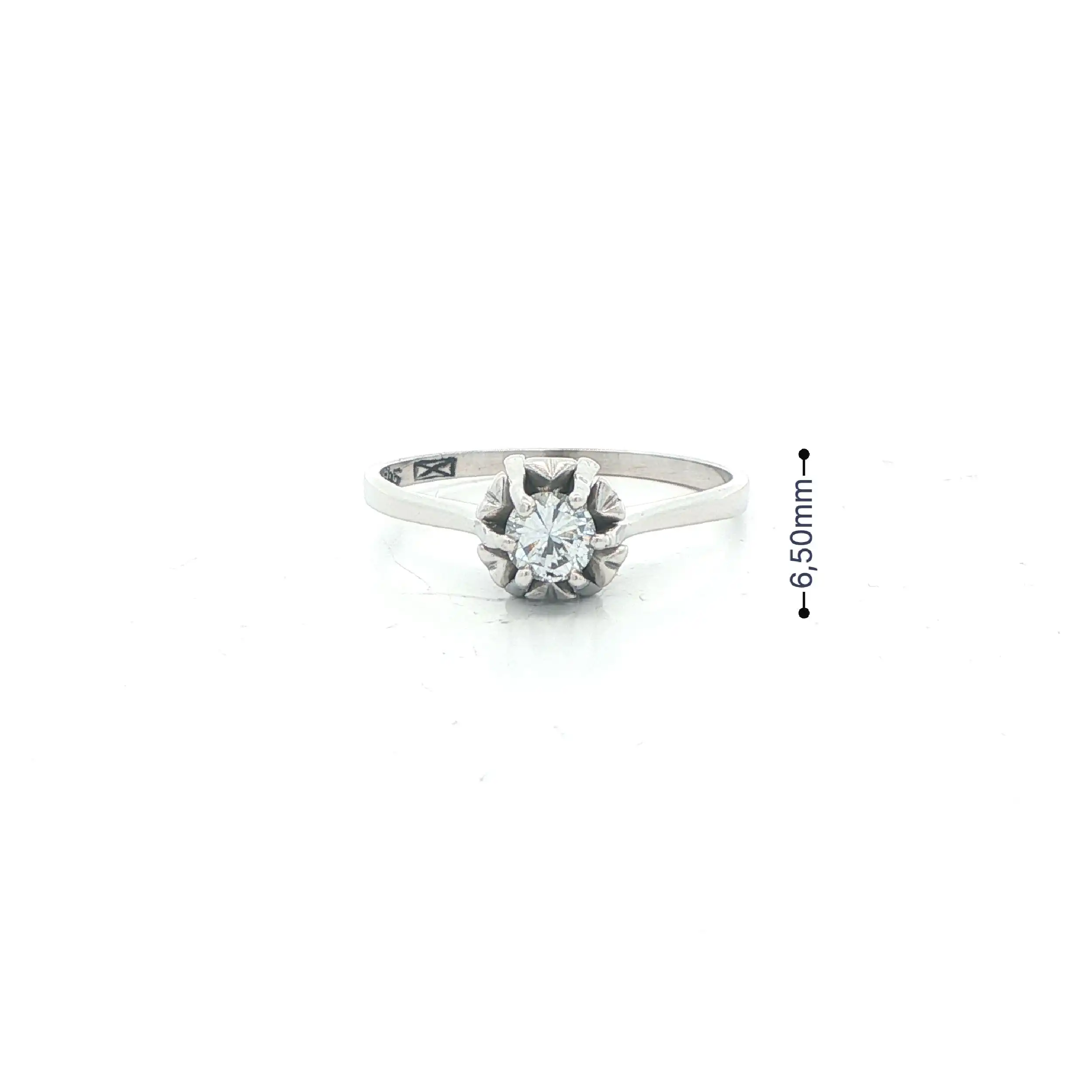 Ring Weißgold mit Brillant Solitär Ring Weißgold mit Brillant Solitär
