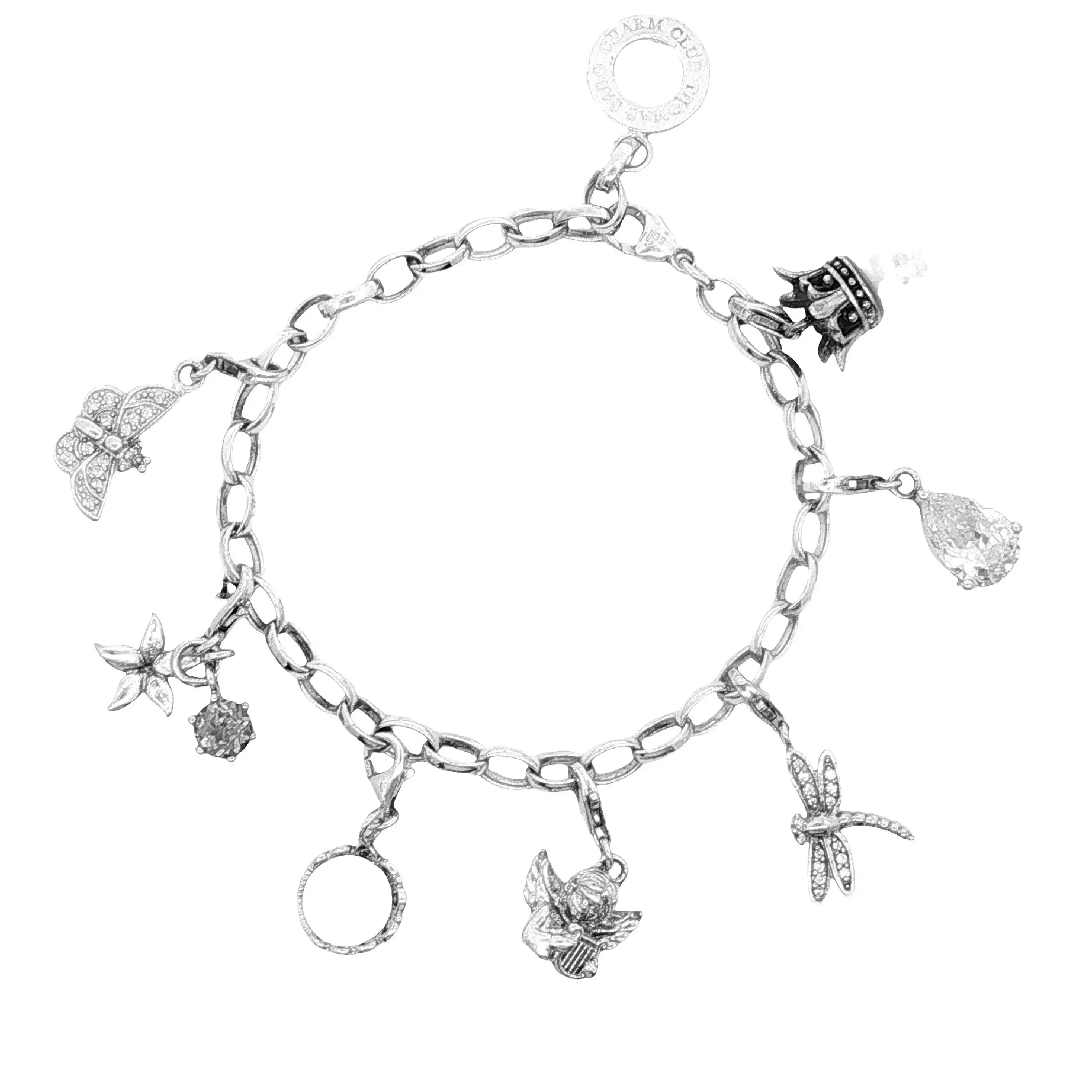Bettelarmband Thomas Sabo mit 7 Anhängern Bettelarmband Thomas Sabo mit 7 Anhängern