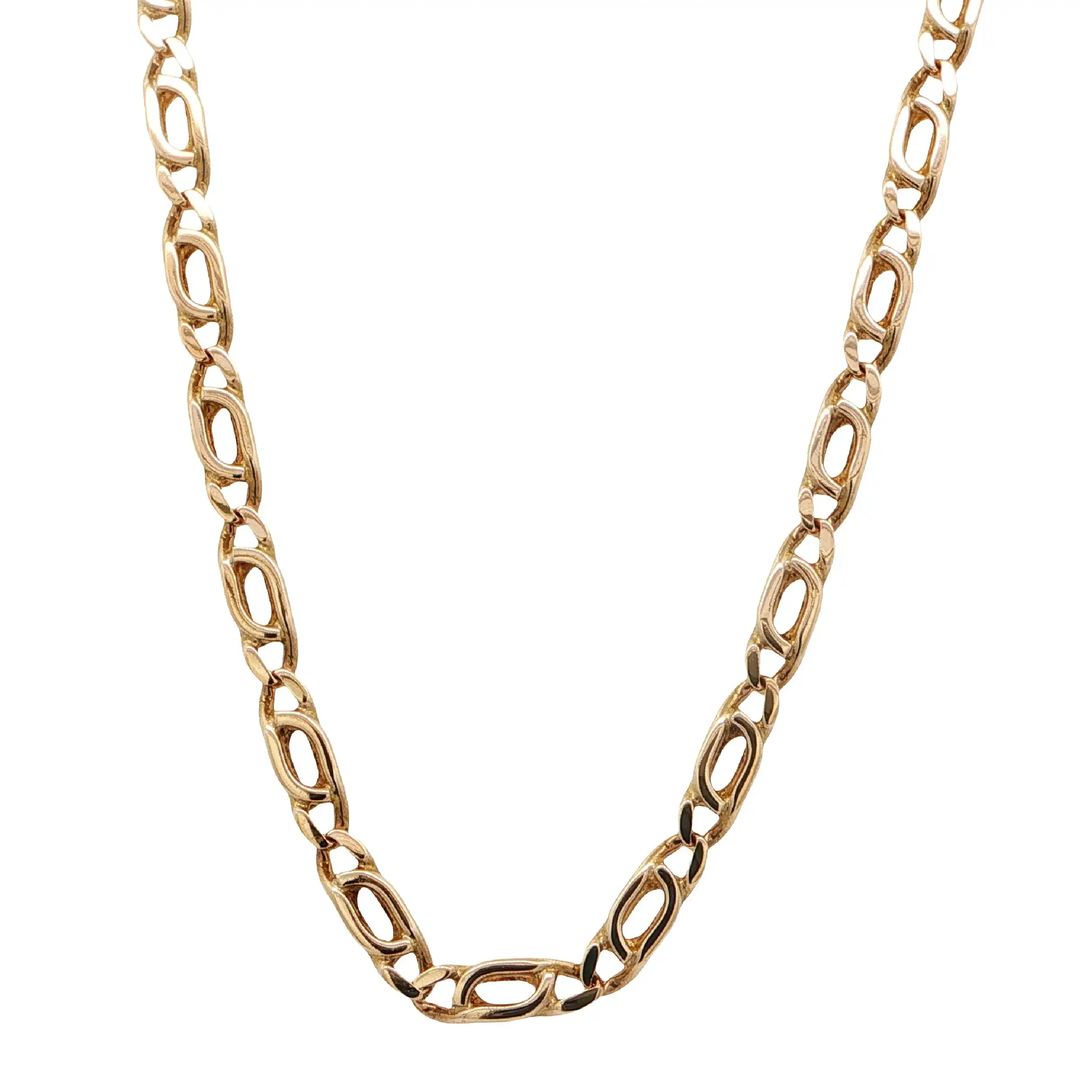 Eingesteckte Panzerkette Gelbgold