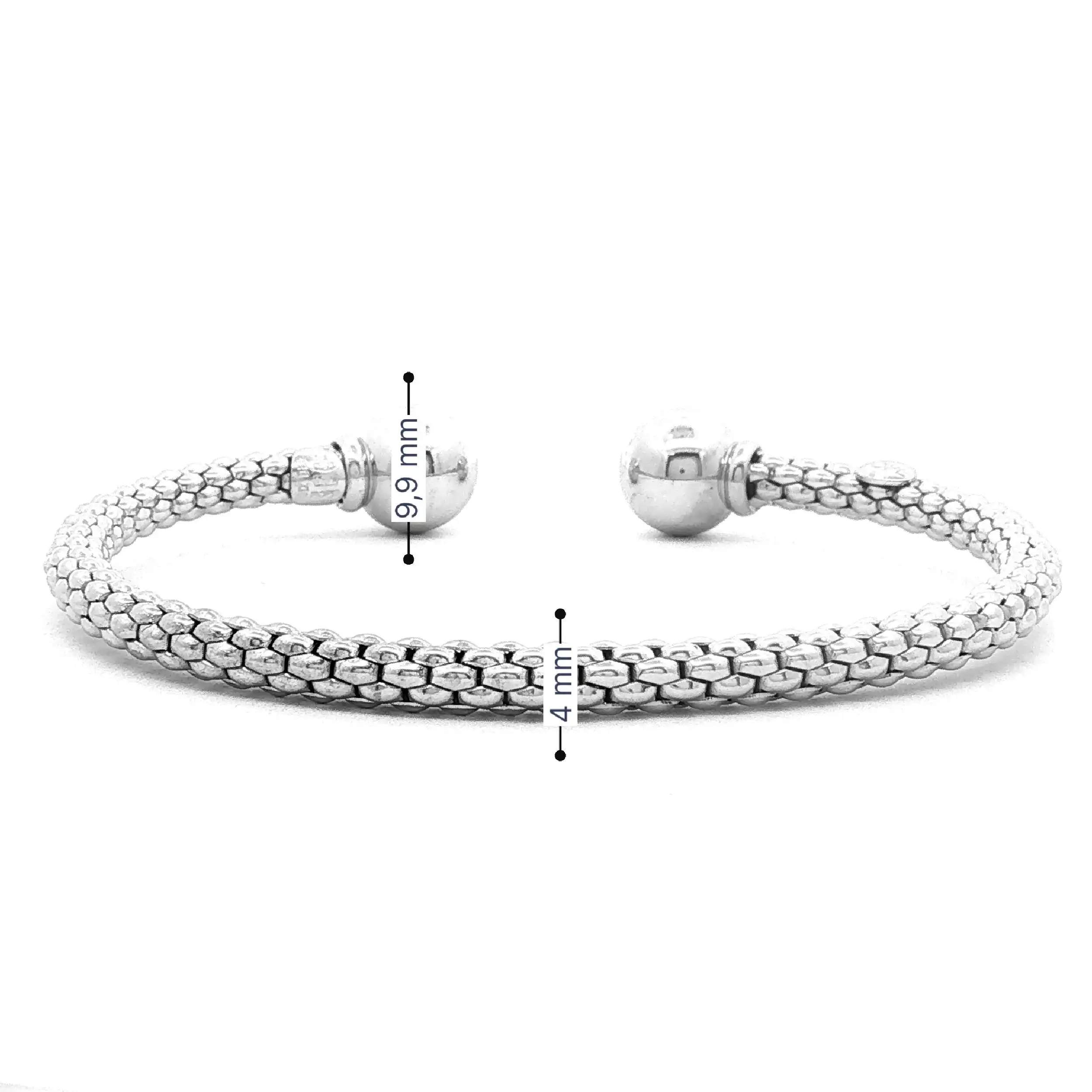Armreif Himbeerarmband Fope Weißgold