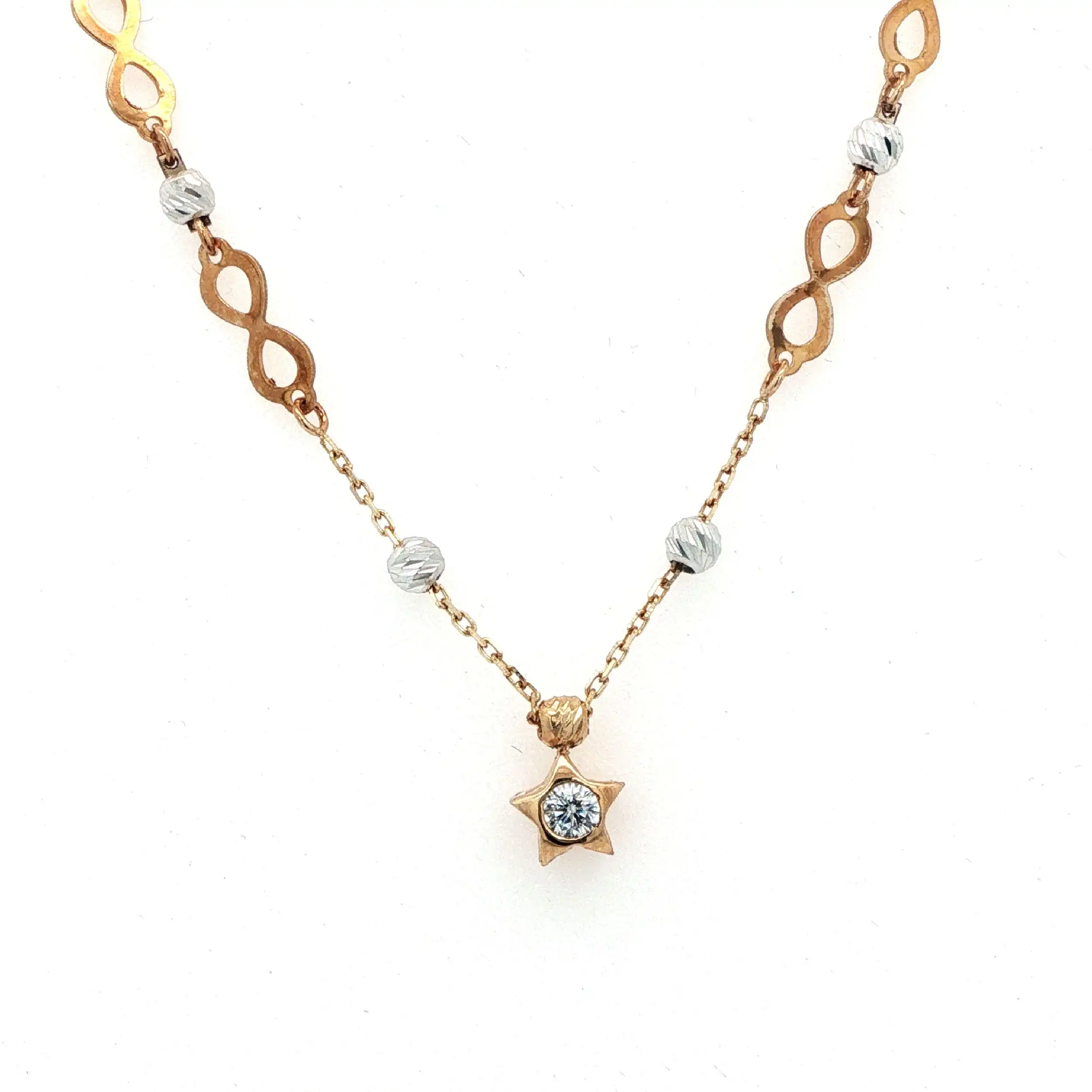 Collier Infinity Bicolor mit Zirkonia