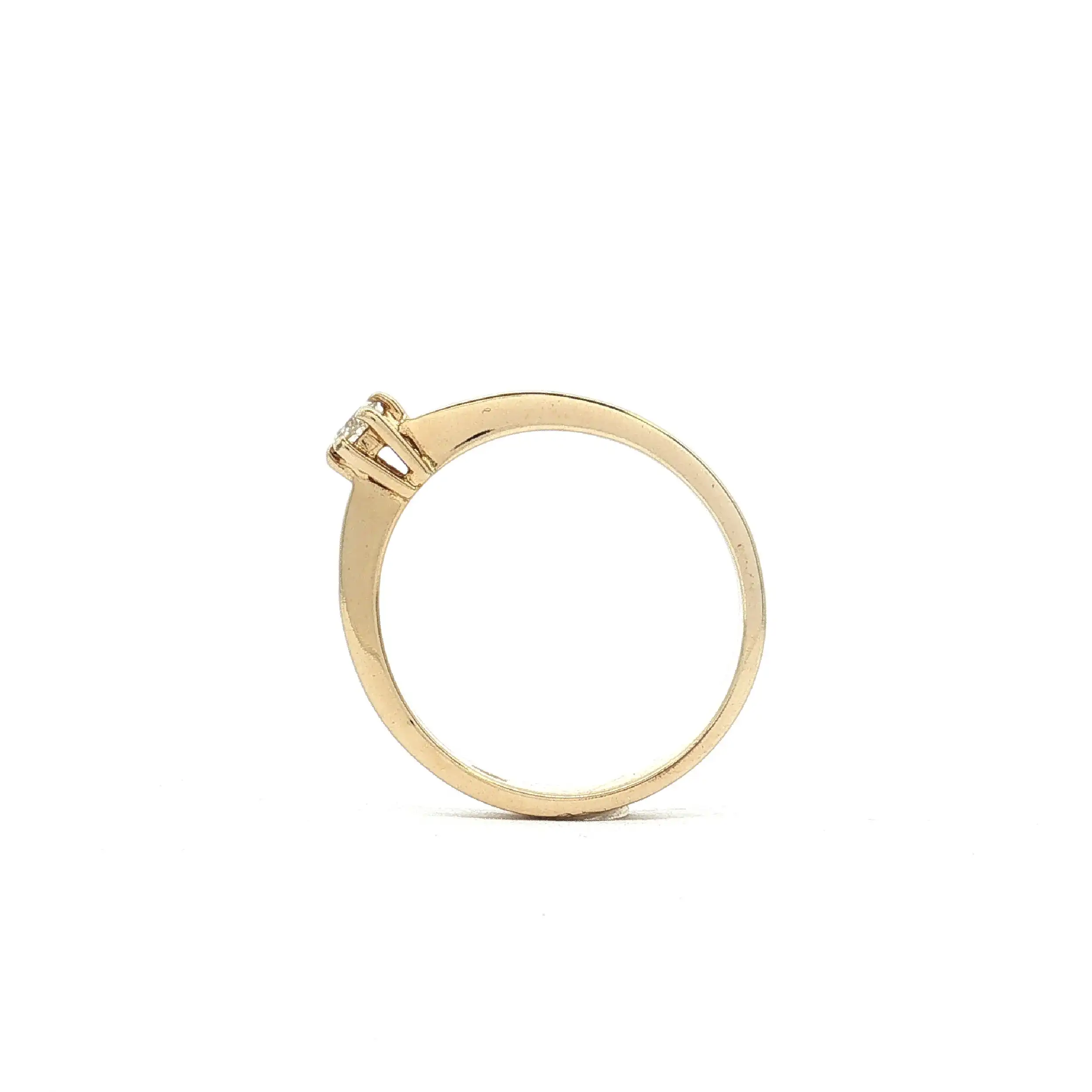 Ring Gelbgold mit Solitär Brillant