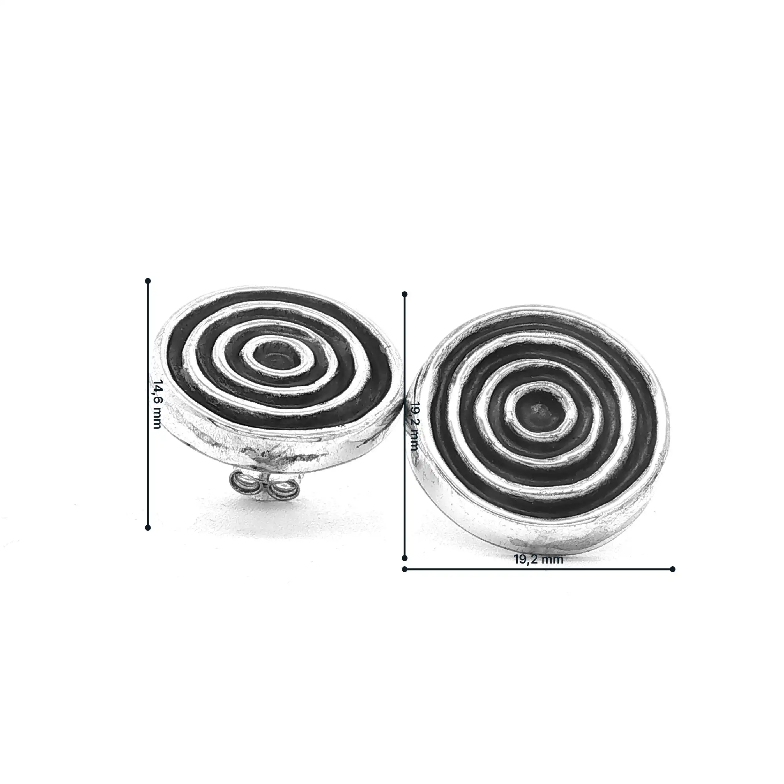 Ohrstecker Silber rund