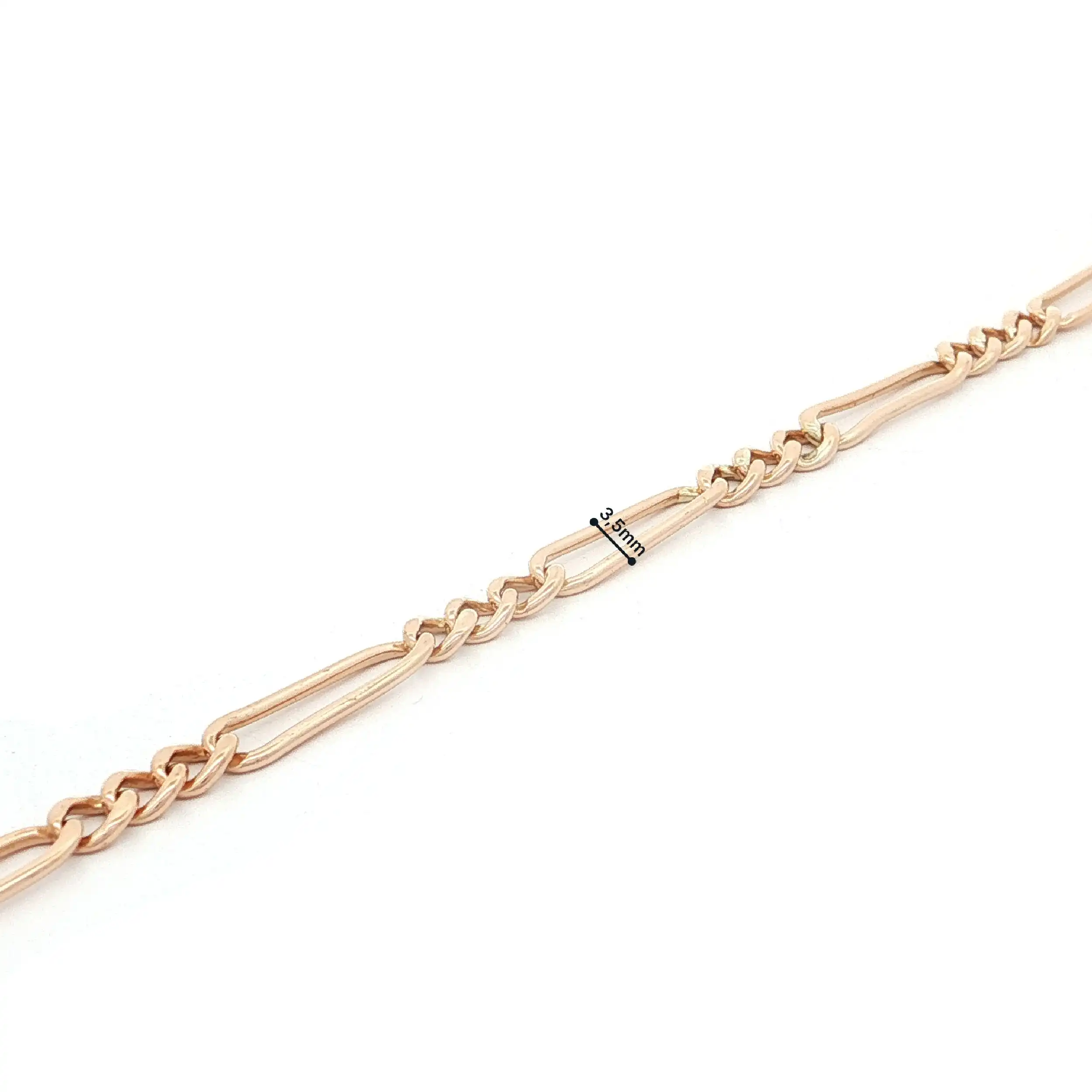 Figaro-Armband Roségold