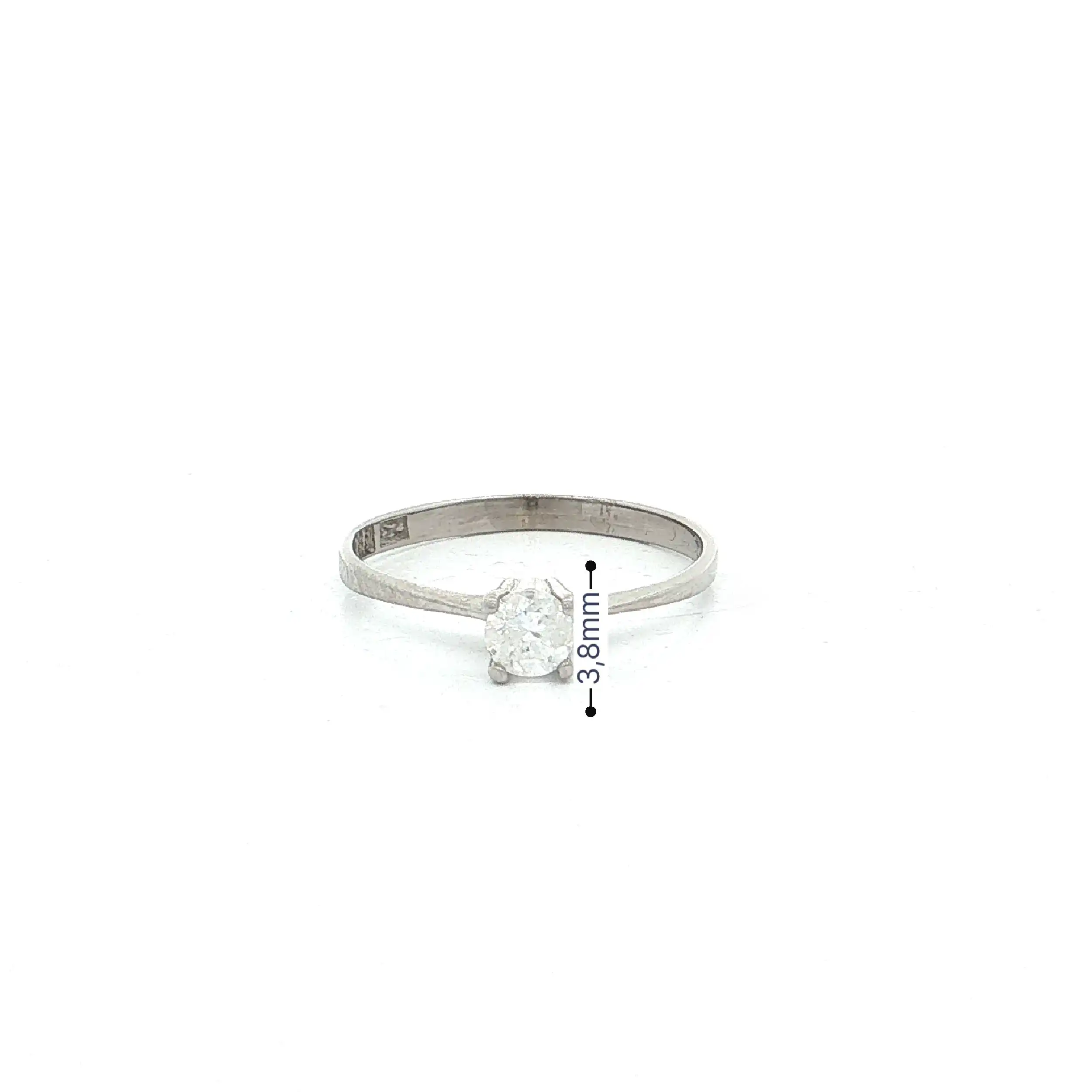 Ring Weißgold mit Brillant Ring Weißgold mit Brillant