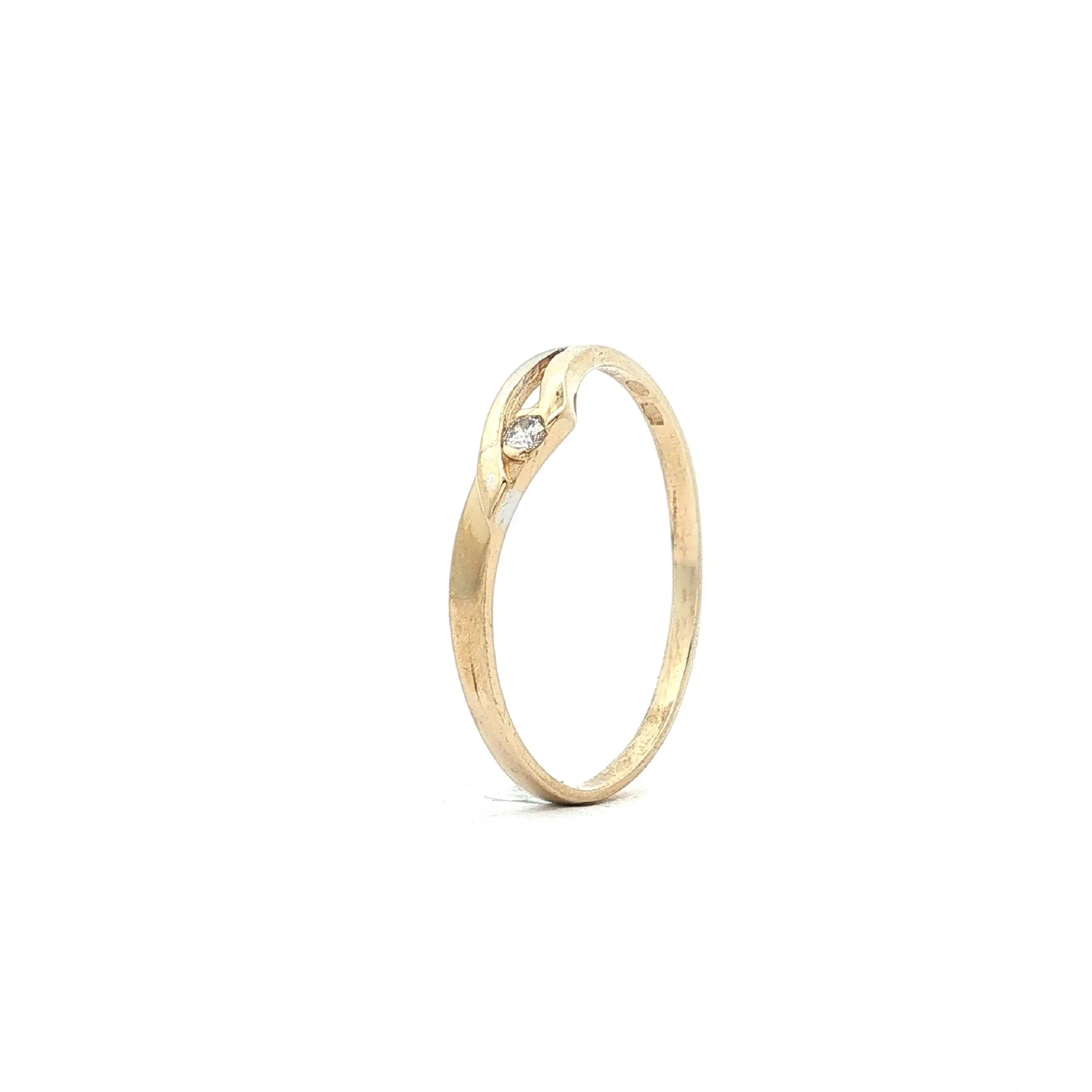 Ring Gelbgold mit Brillant Solitär