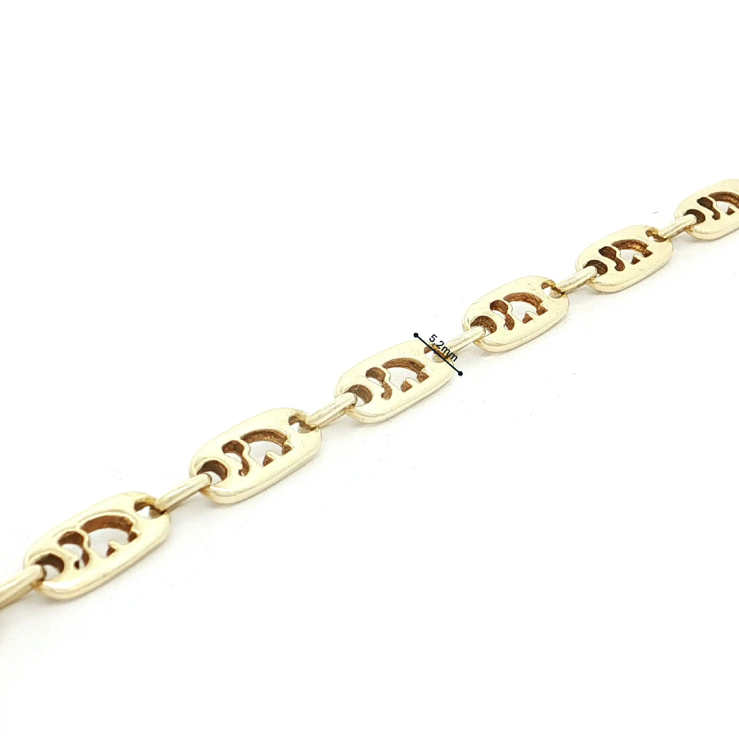 Armband Gelbgold mit gestanzten Elephanten