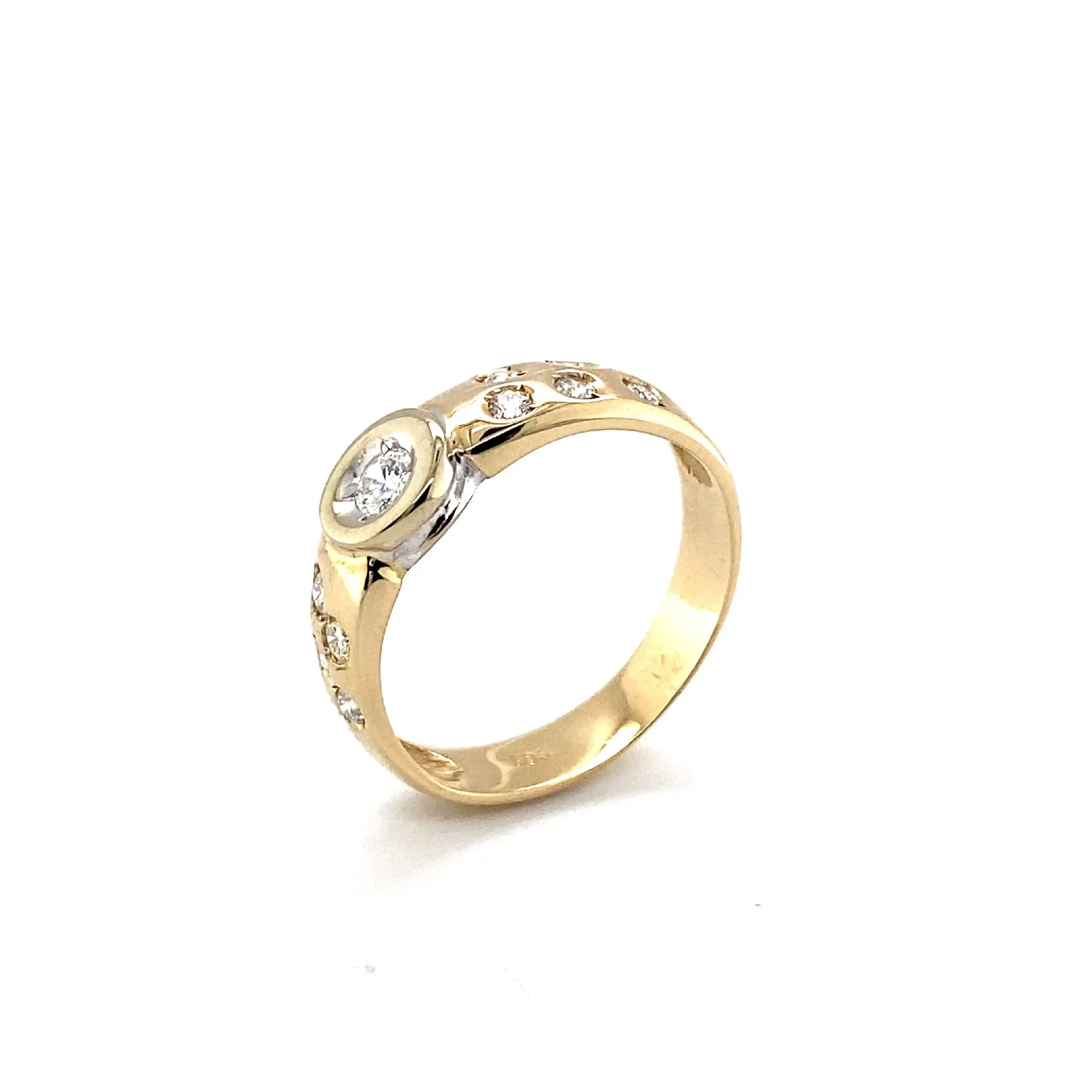 Ring Bicolor mit Brillanten Ring Bicolor mit Brillanten