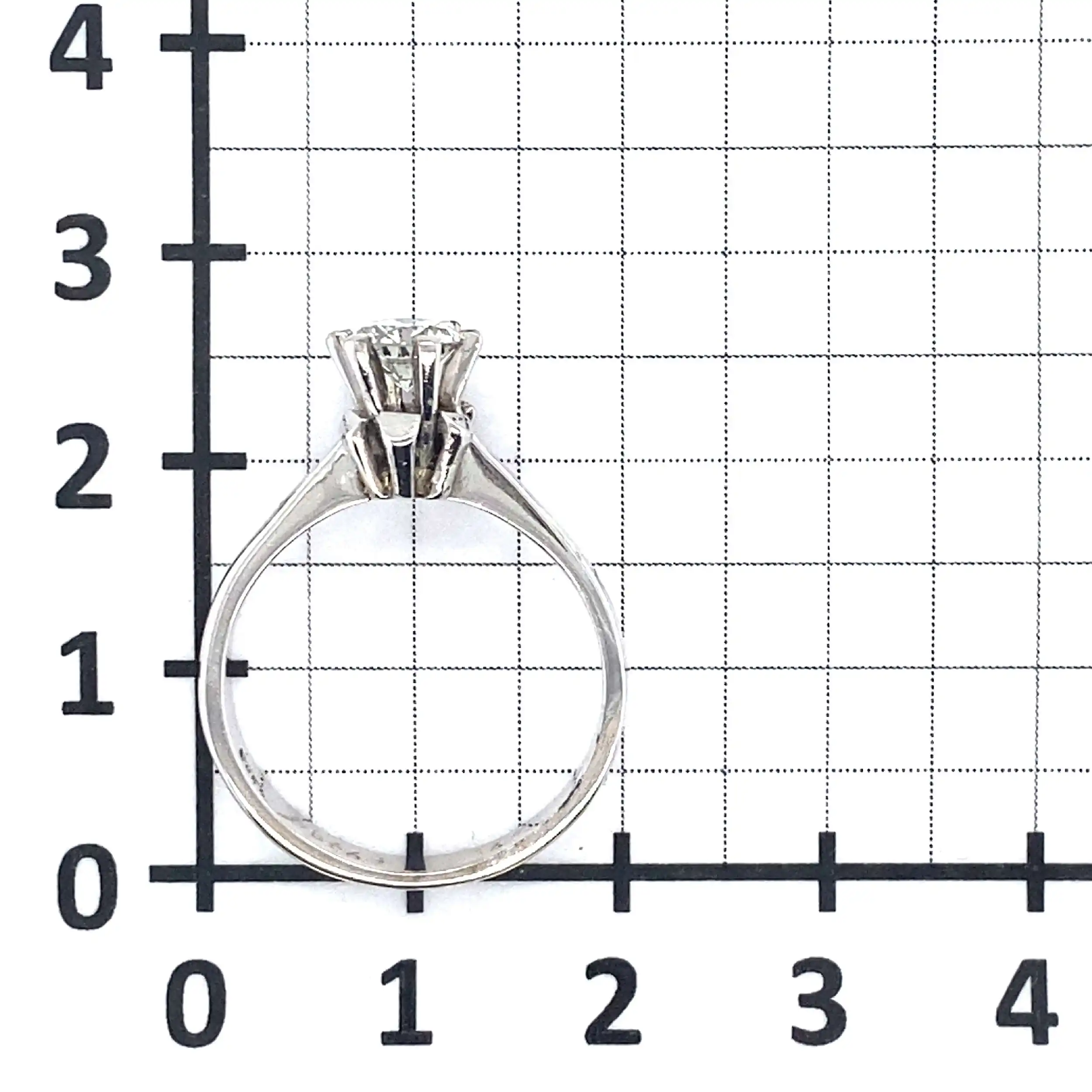 Ring Weißgold mit Brillanten, graviert 0,566ct. Ring Weißgold mit Brillanten, graviert 0,566ct.