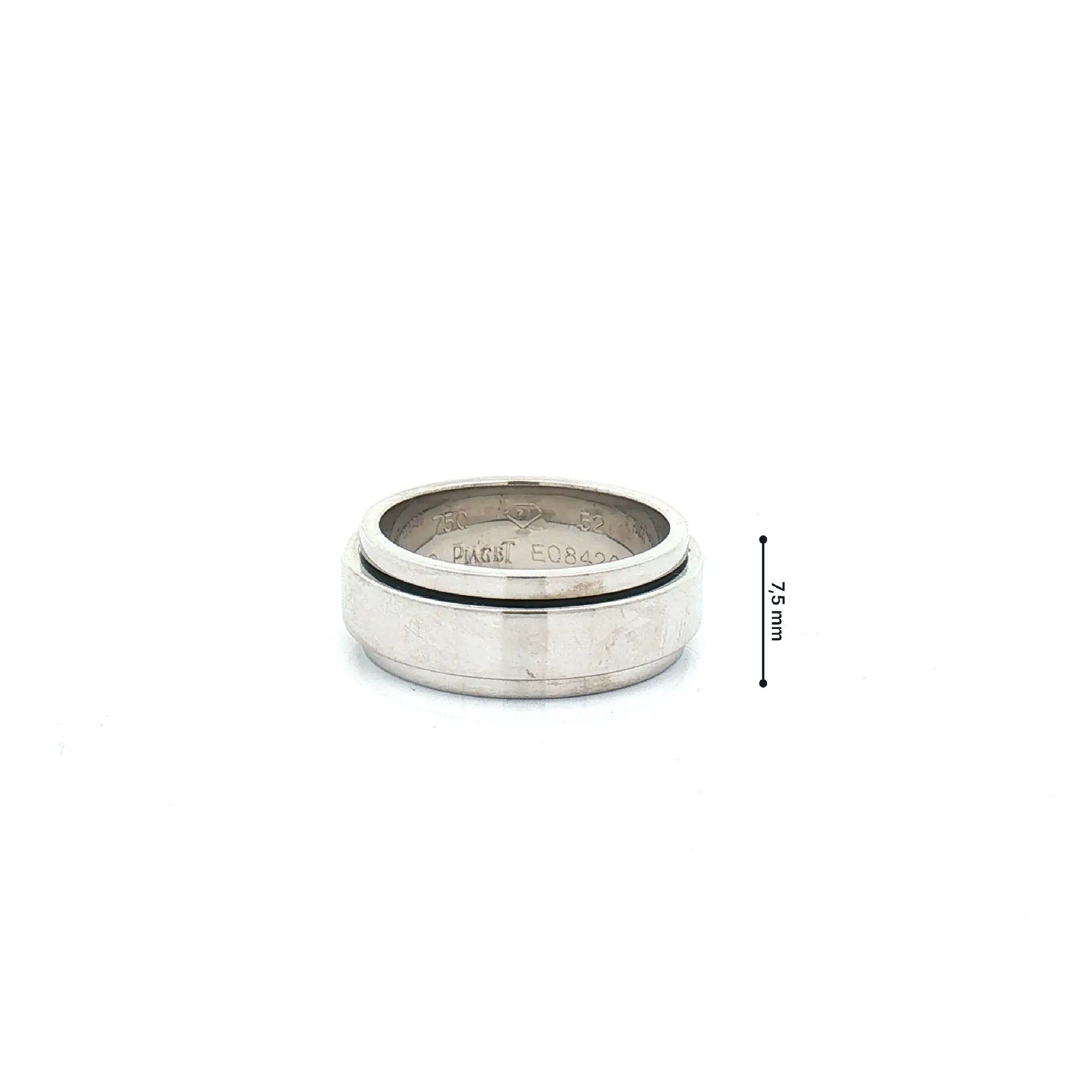 Ring Weißgold Piaget mit drehbarer Schiene Ring Weißgold Piaget mit drehbarer Schiene