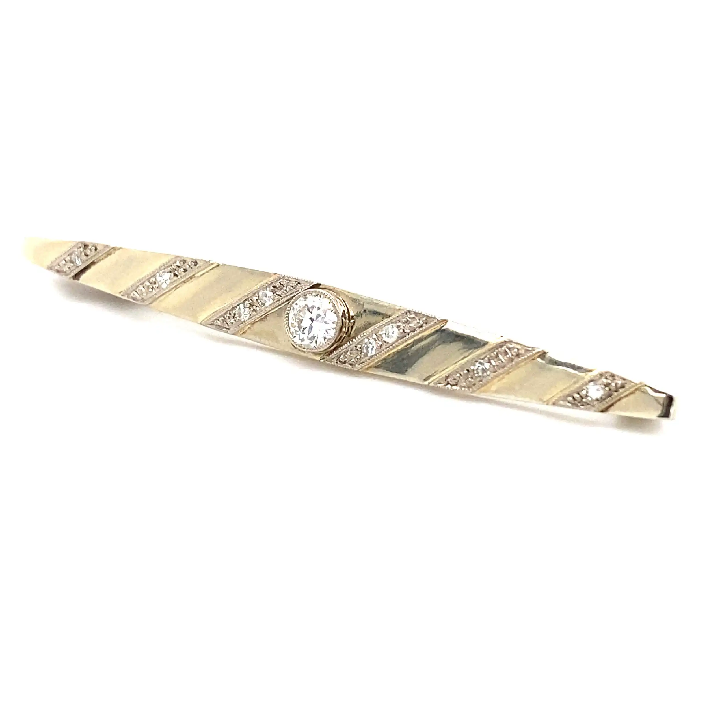 Nadel Weißgold mit Brillant & Diamanten