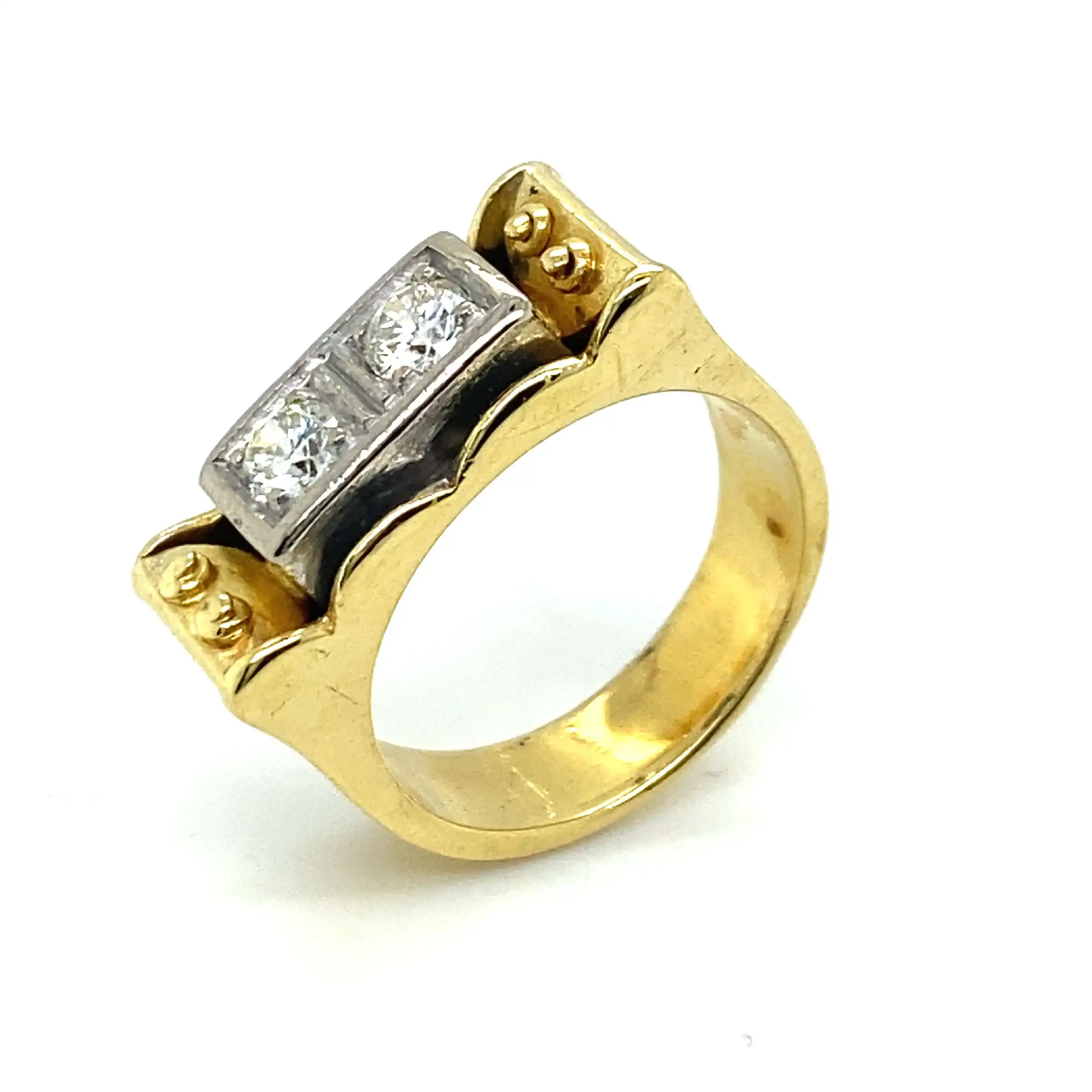 Ring Bicolor mit Brillanten