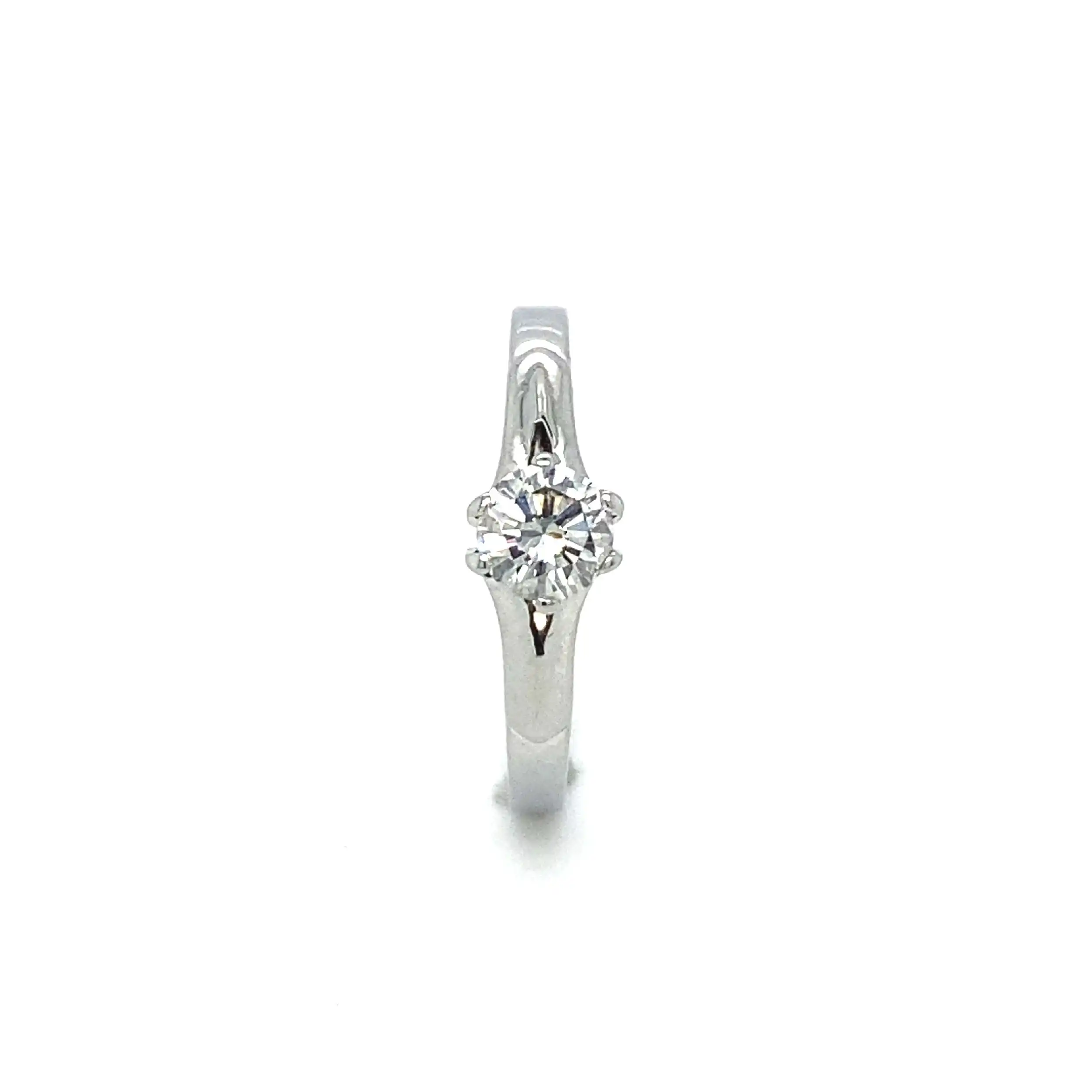 Ring Weißgold mit Brillant Ring Weißgold mit Brillant