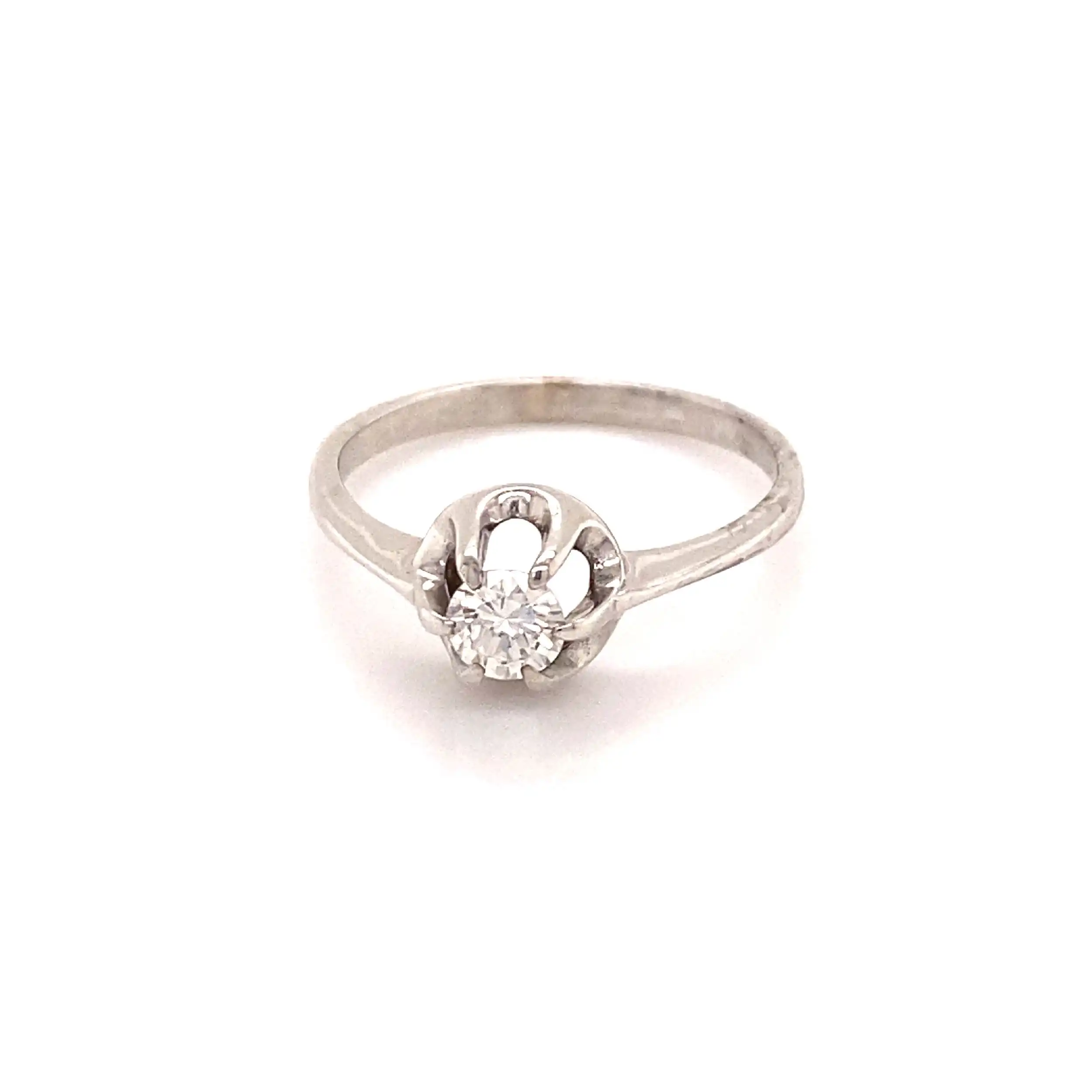Ring Weißgold mit Solitär Brillant