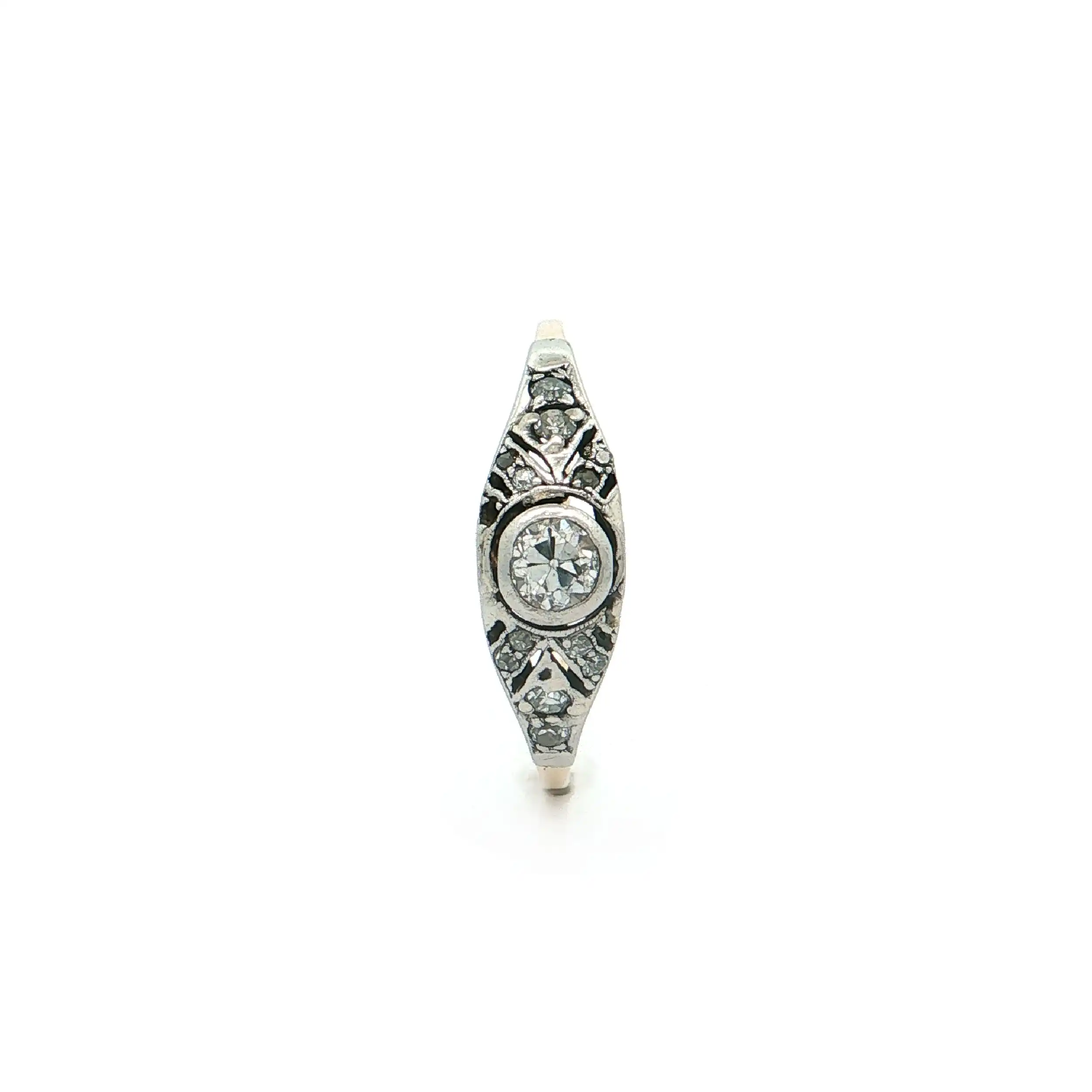 Ring Bicolor mit Brillanten und Diamanten Ring Bicolor mit Brillanten und Diamanten