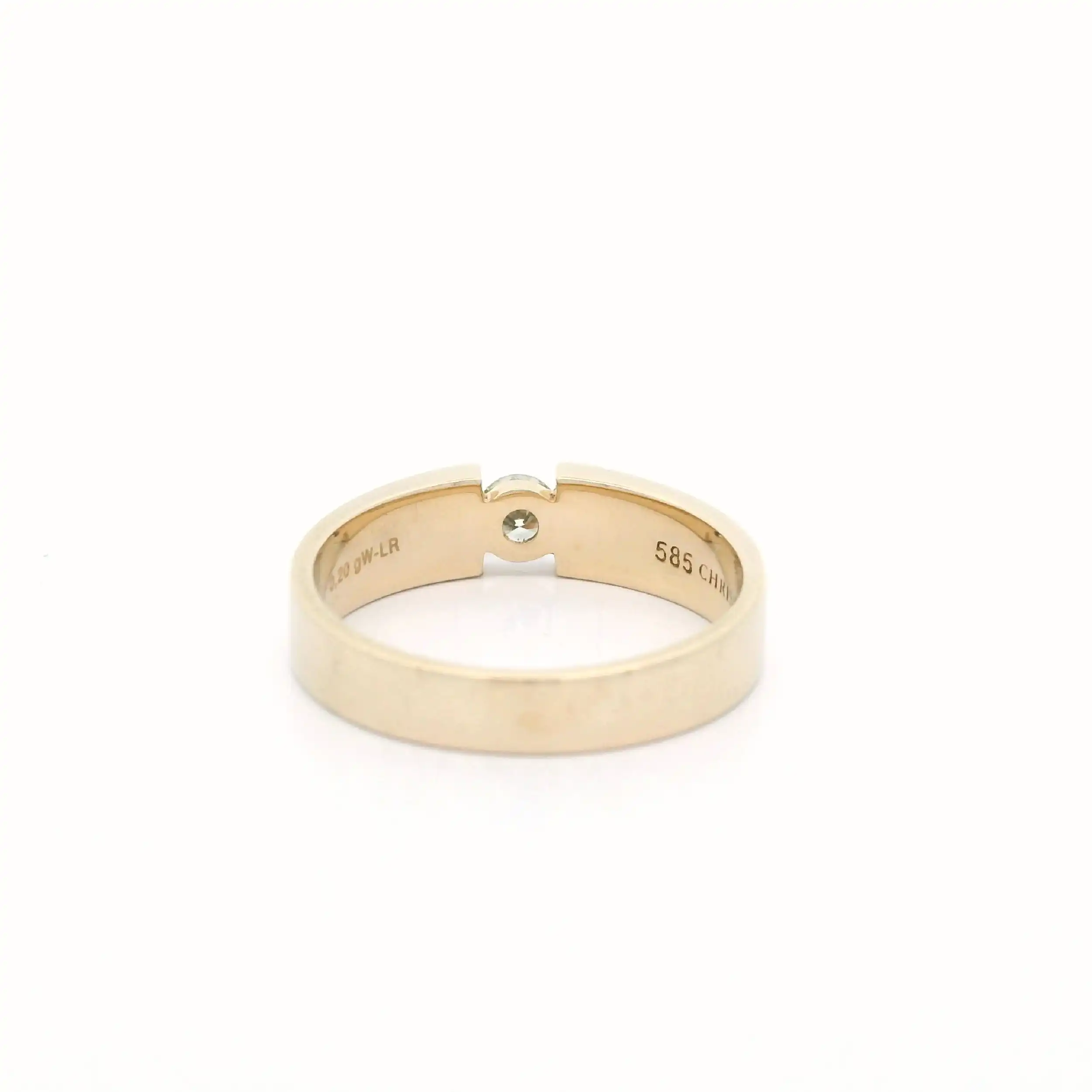 Ring Gelbgold mit Brillant 0,2ct graviert Ring Gelbgold mit Brillant 0,2ct graviert