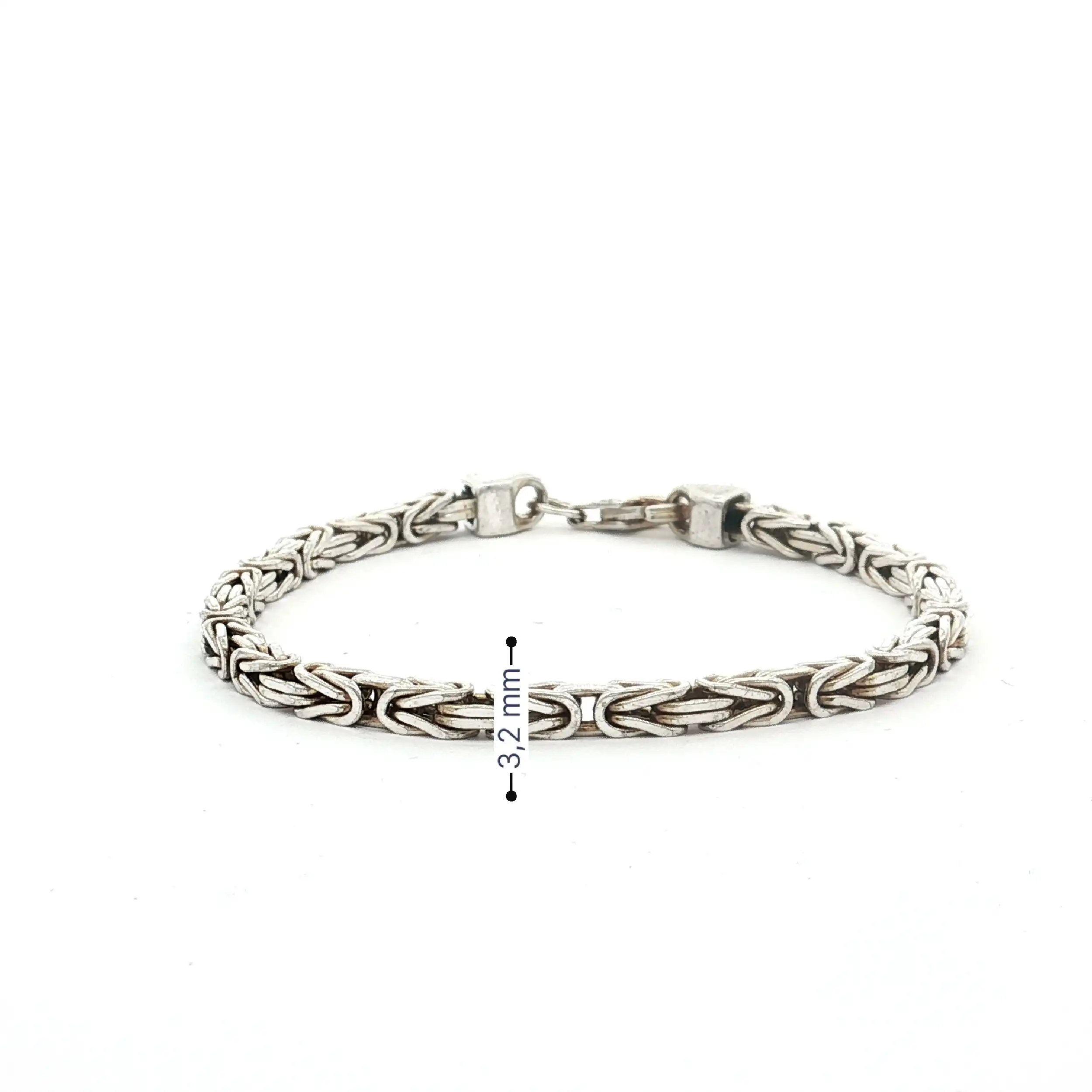 Königskettenarmband Silber teilvergoldet