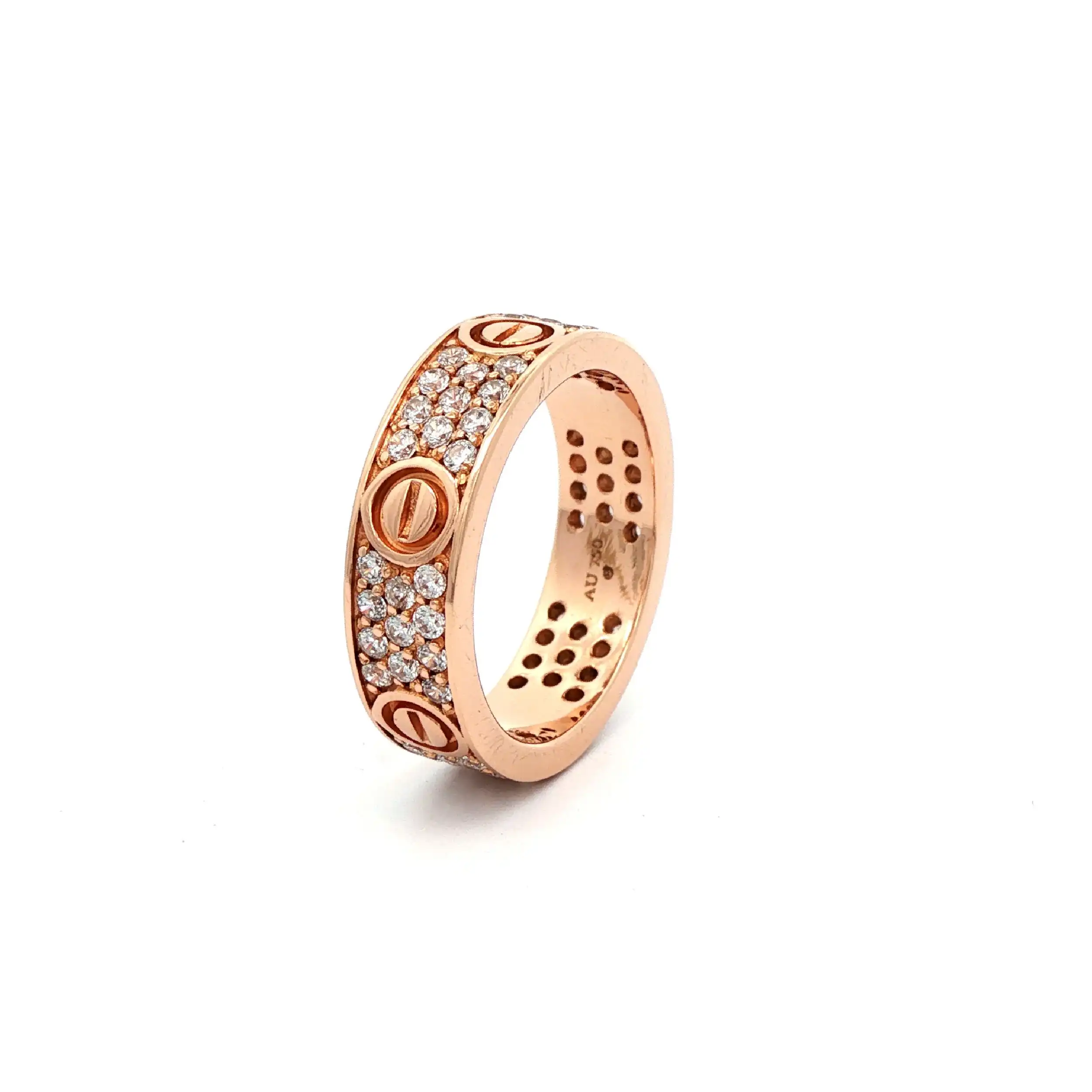 Ring Rotgold mit Zirkonia