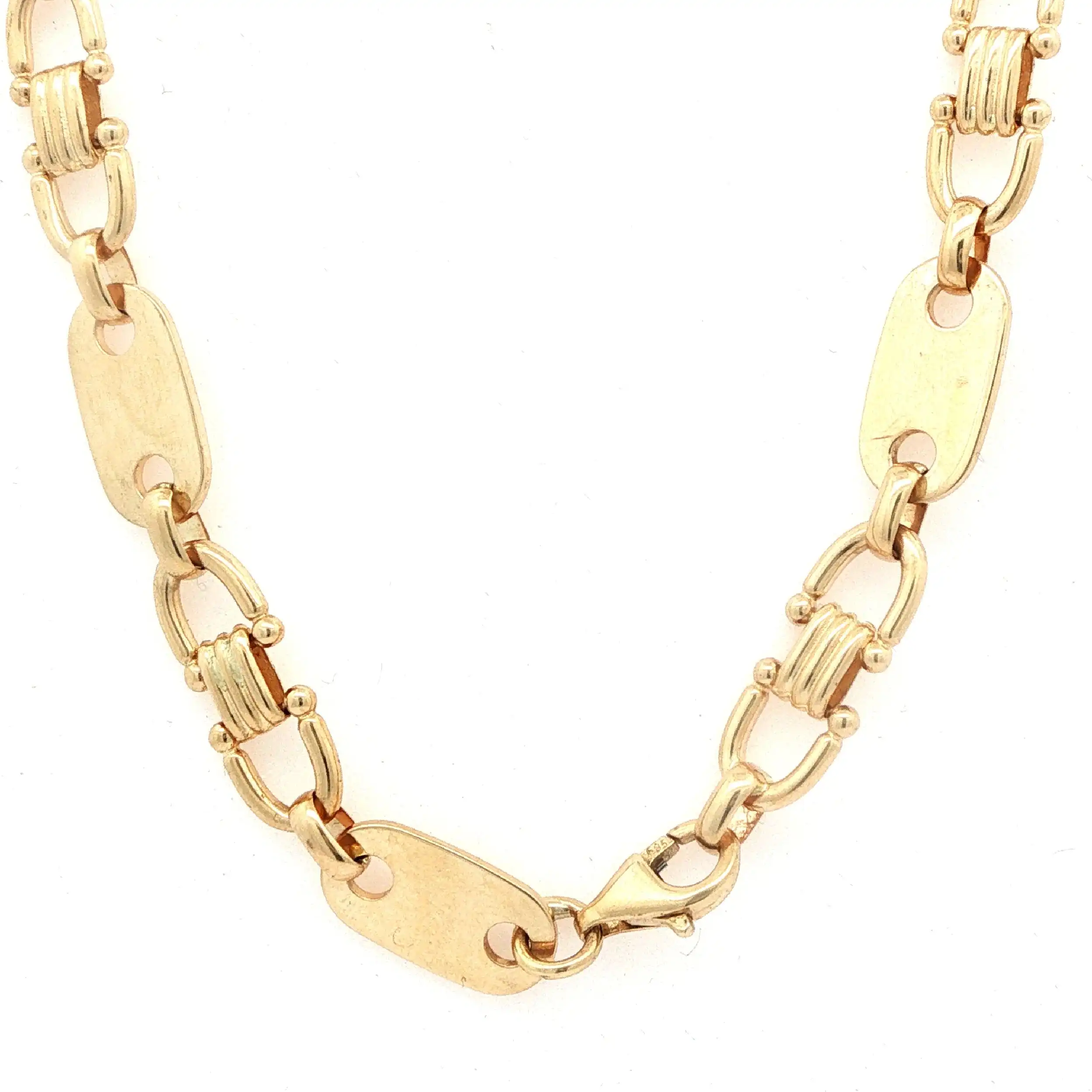 Plattenkette Gelbgold