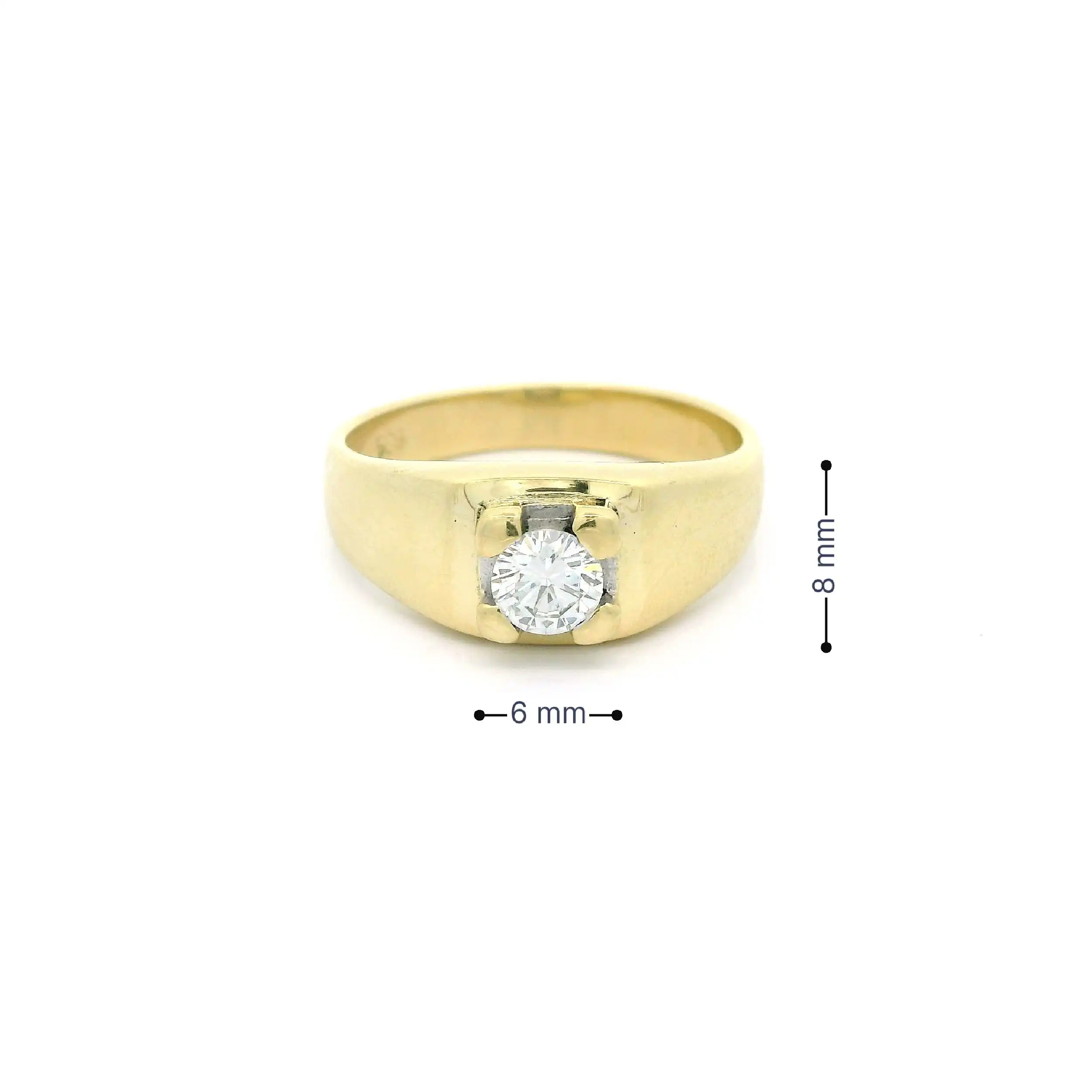 Ring Bicolor mit Brillant