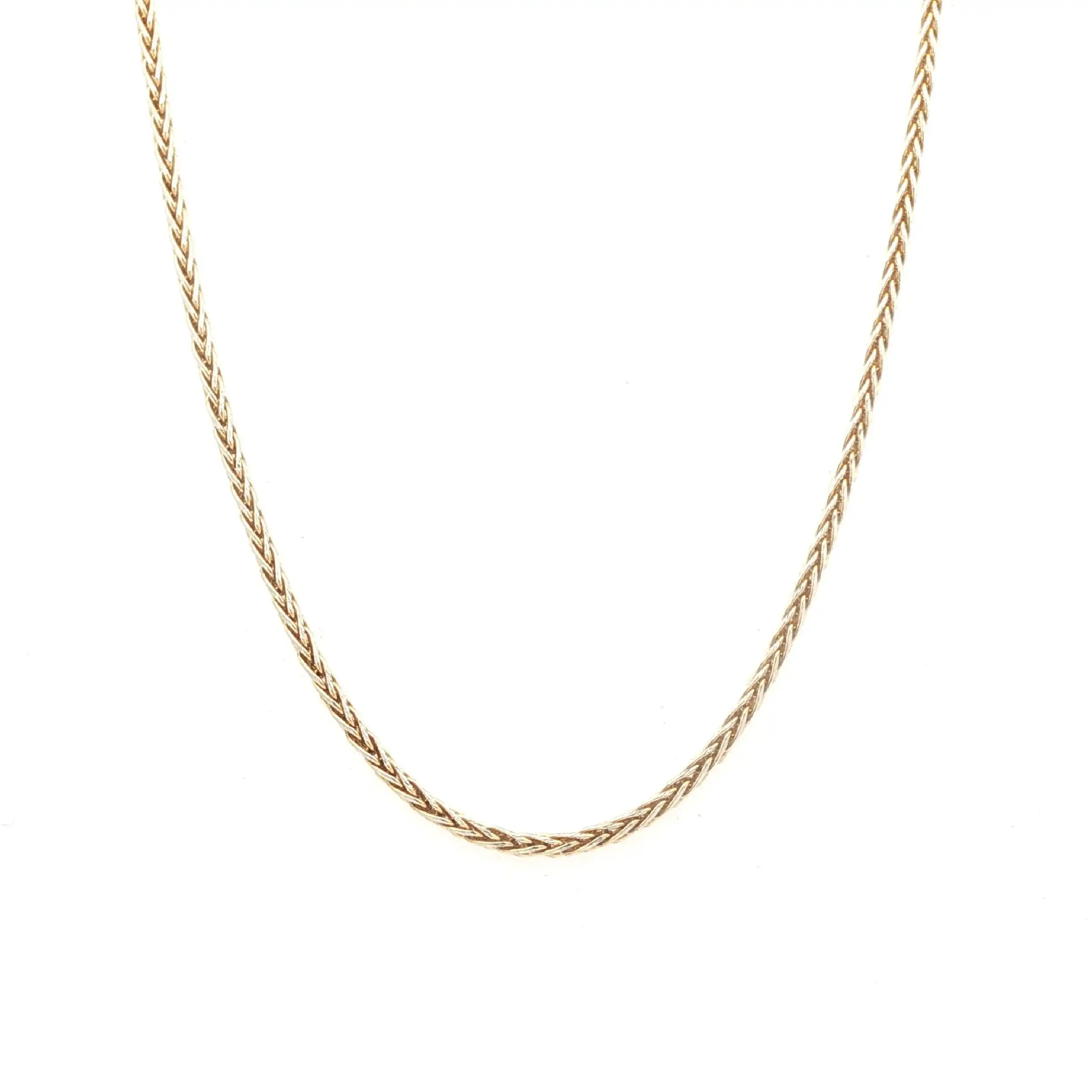 Zopfkette Gelbgold