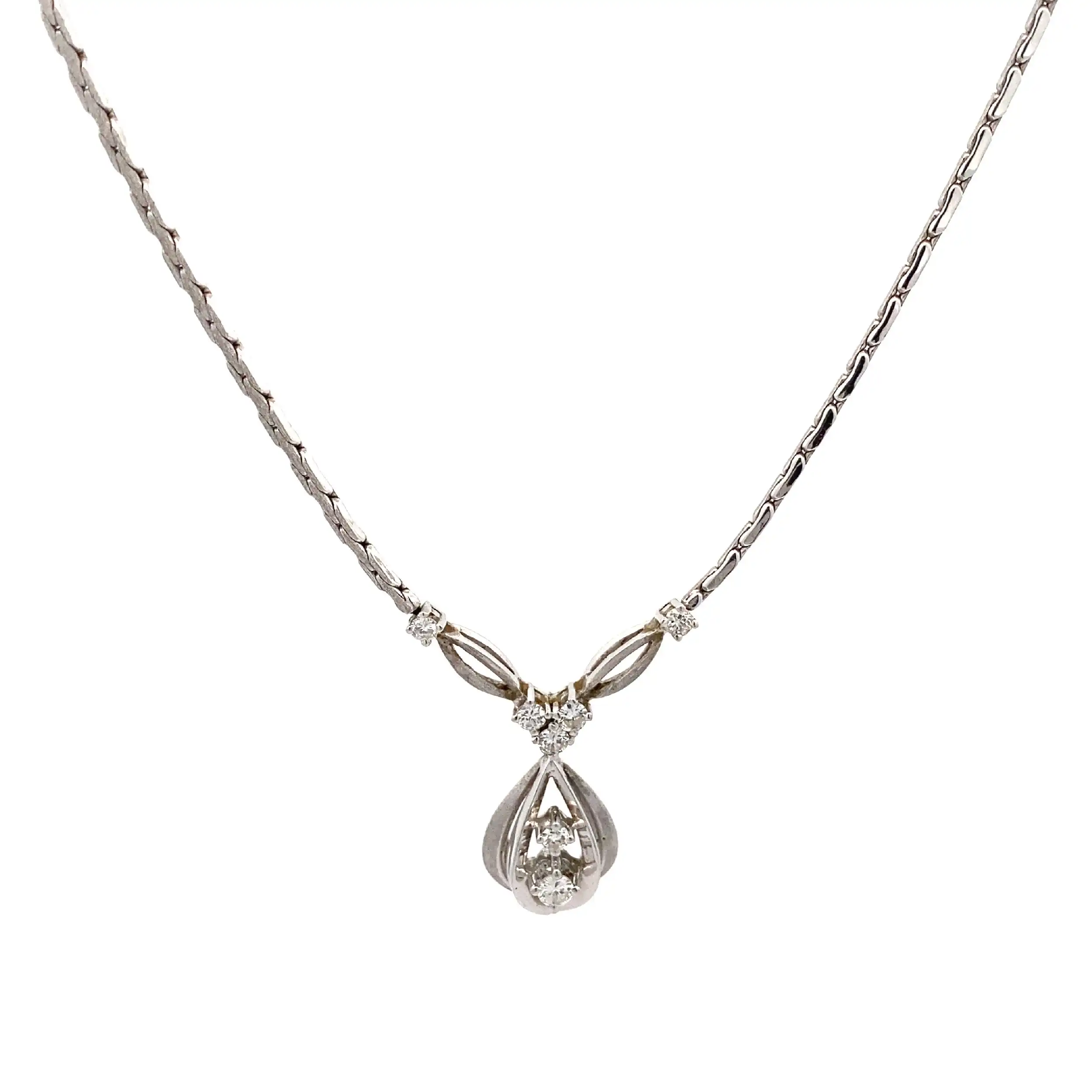 Collier Weißgold mit Brillanten Collier Weißgold mit Brillanten