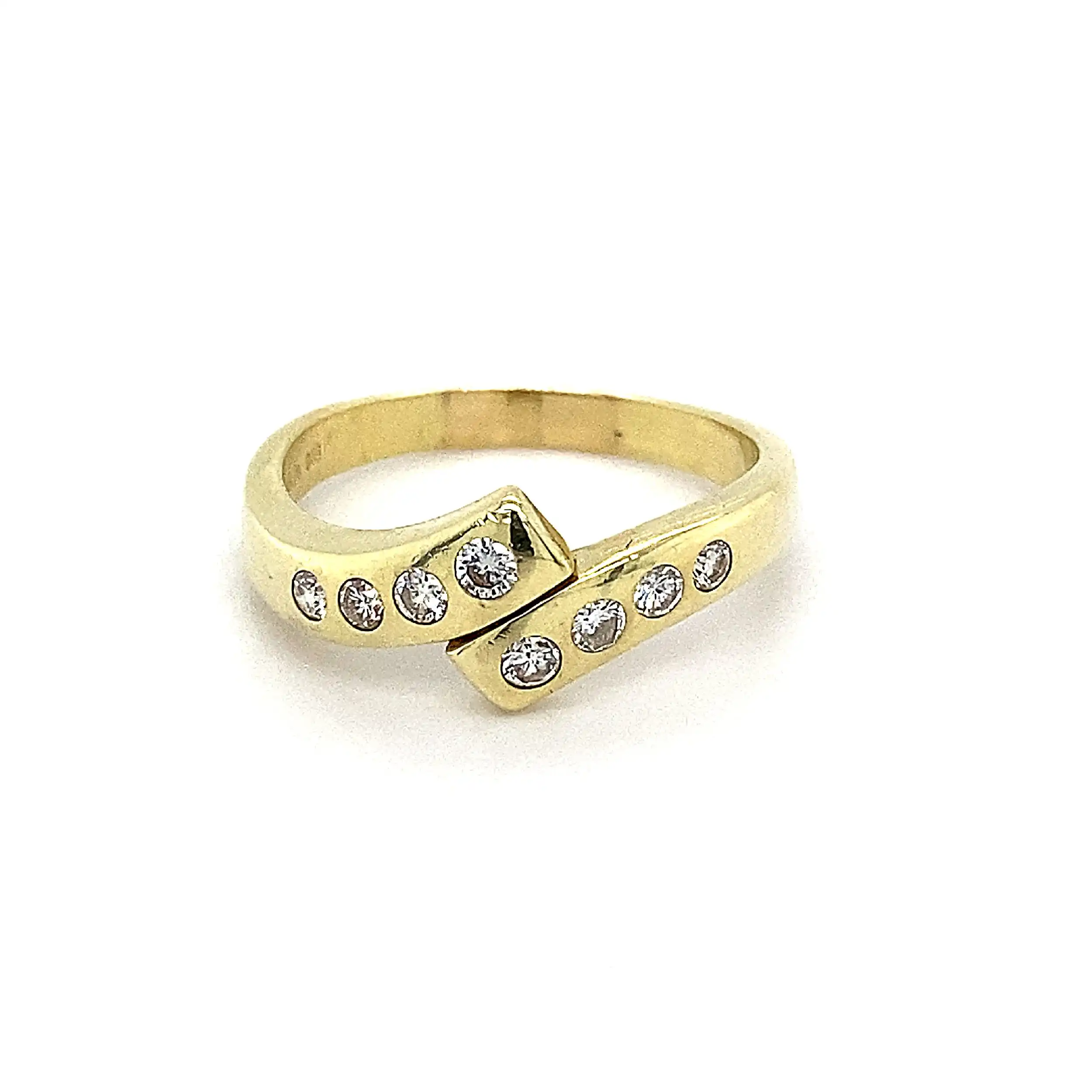 Ring Gelbgold mit Brillanten mit 0,38ct graviert Ring Gelbgold mit Brillanten mit 0,38ct graviert