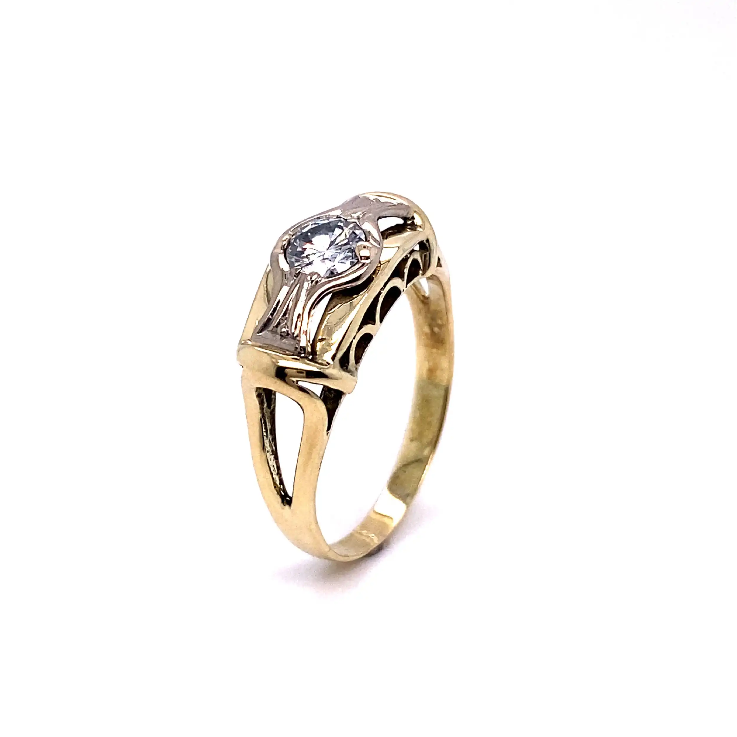 Ring Gelbgold mit Solitär Brillant Ring Gelbgold mit Solitär Brillant