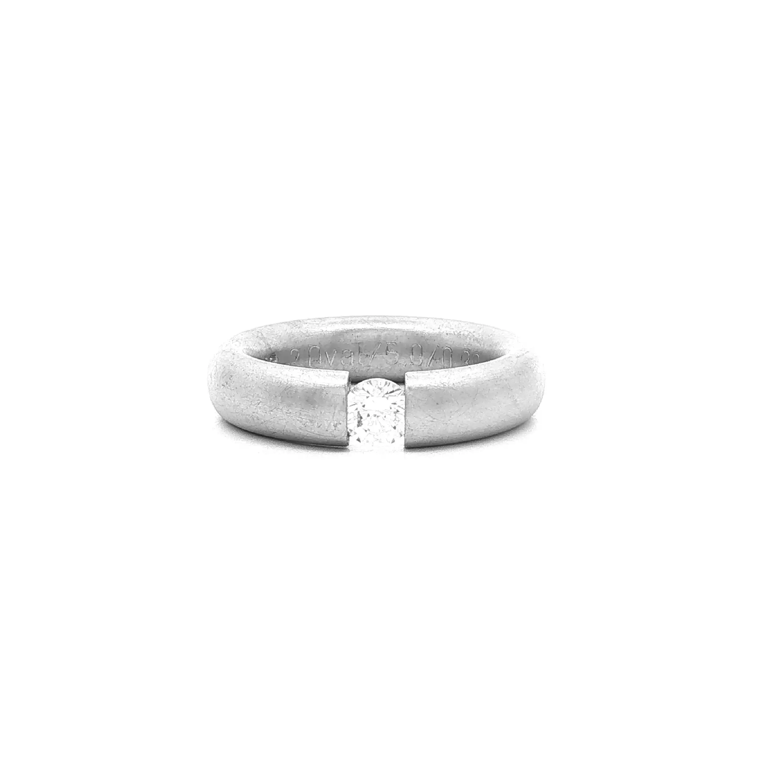 Spannring Silber Niessing "Musterring" Oval mit Zirkonia Spannring Silber Niessing "Musterring" Oval mit Zirkonia