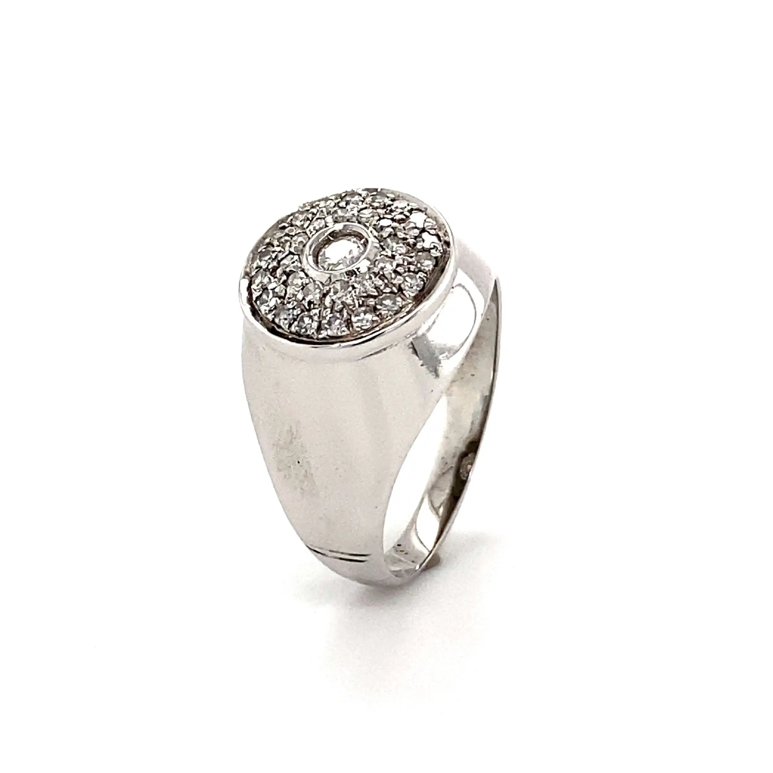Ring Weißgold mit Brillant & Diamanten