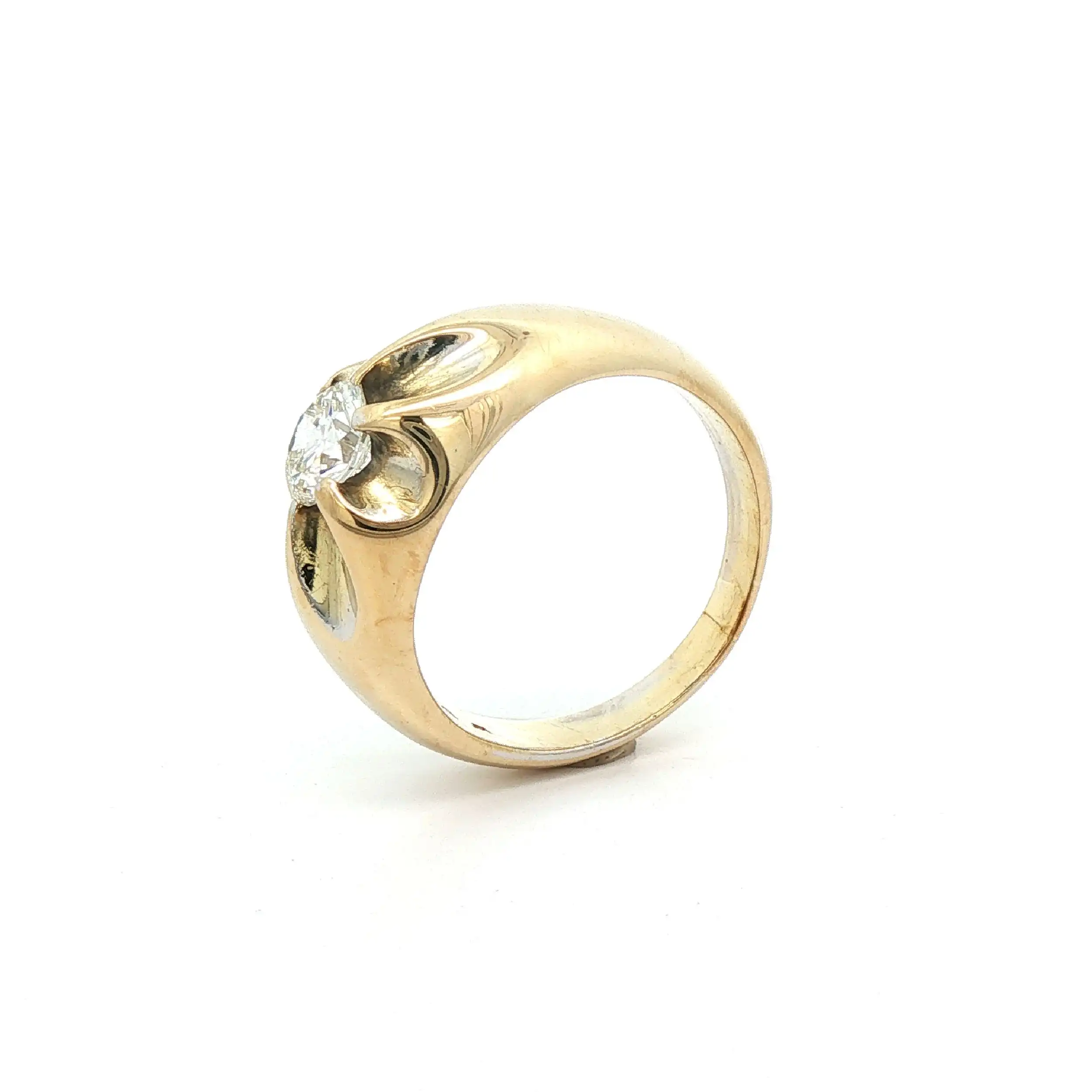 Solitärring Gelbgold mit Brillant