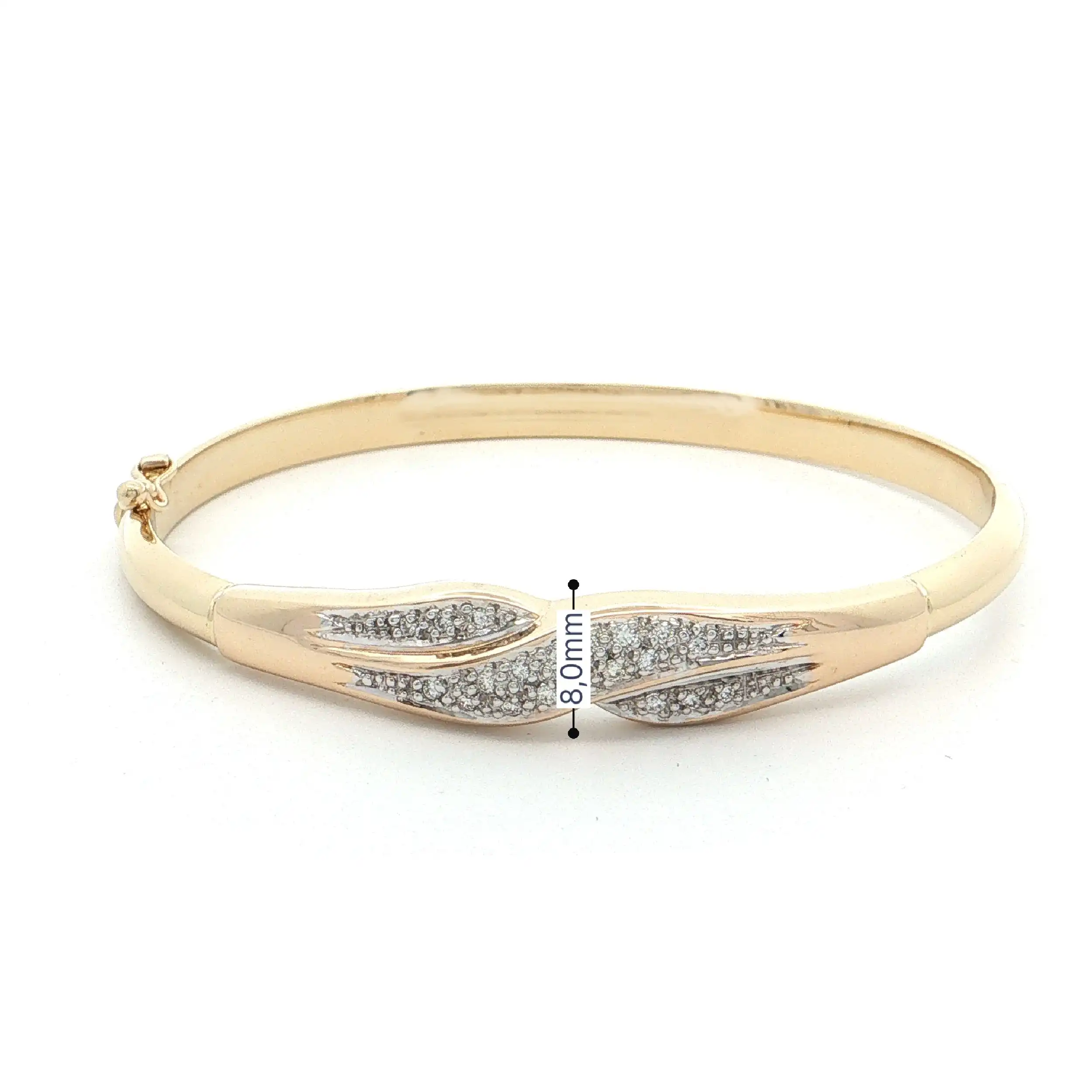 Armreif Bicolor mit Brillanten Armreif Bicolor mit Brillanten