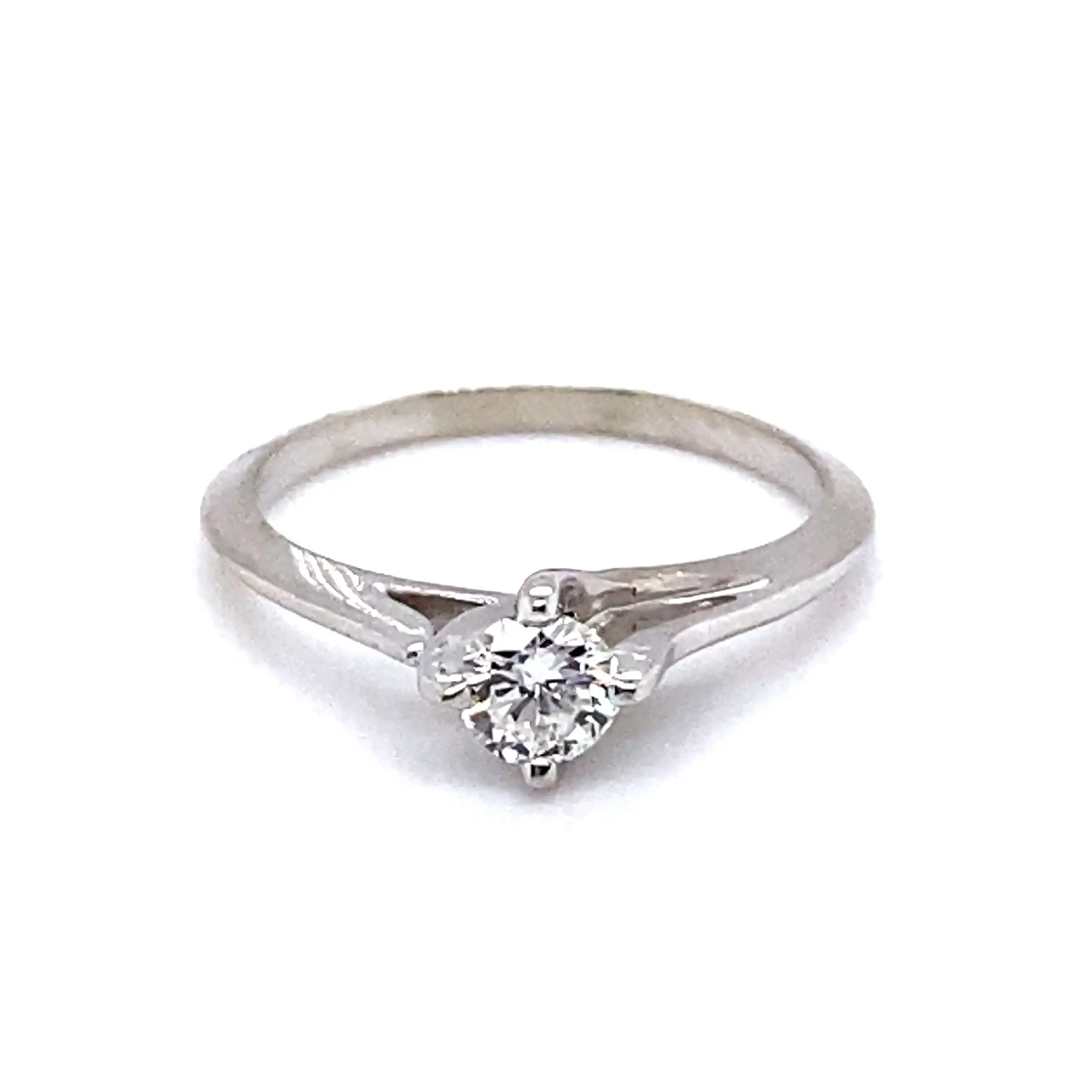 Ring Weißgold mit Solitär Brillant Ring Weißgold mit Solitär Brillant