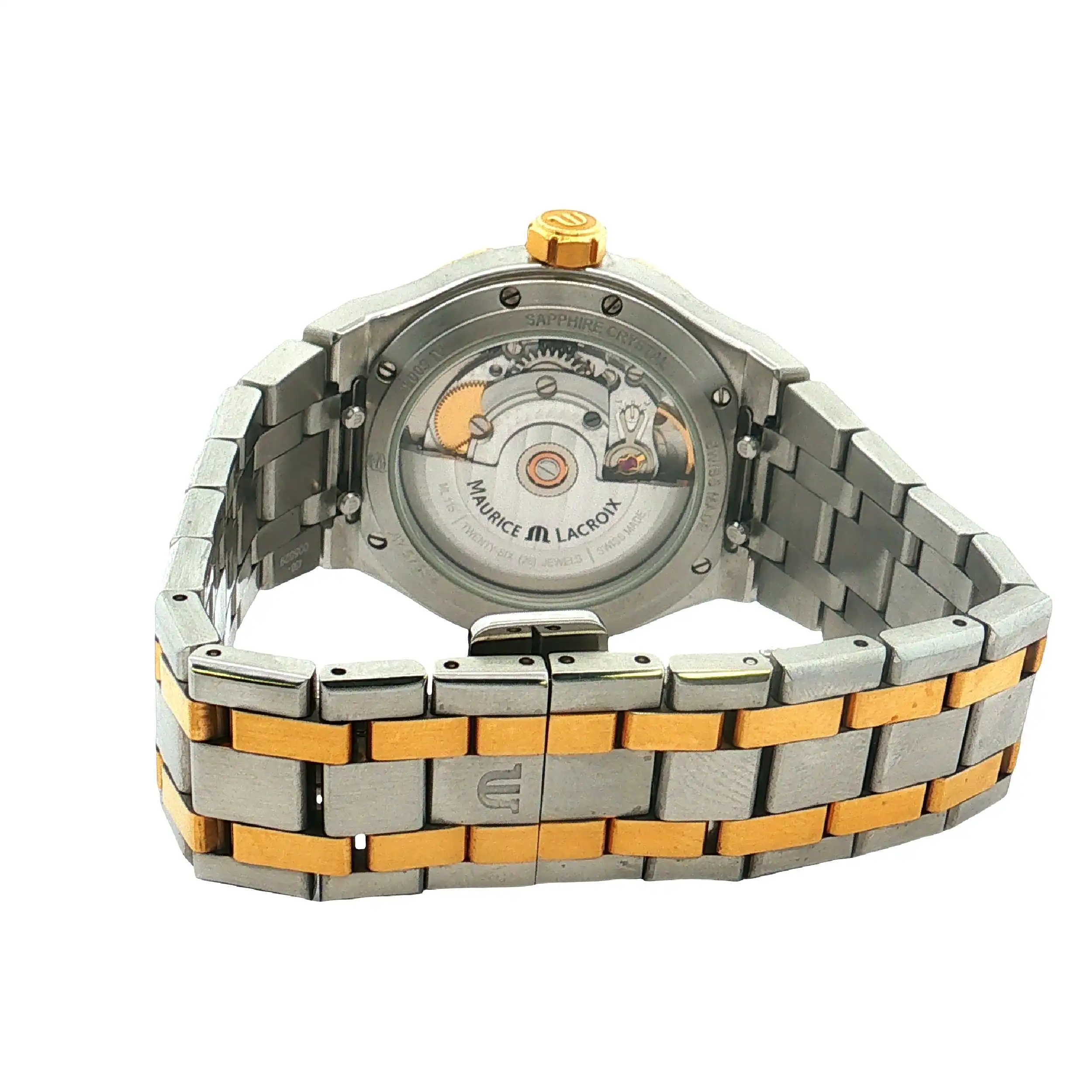 Damenuhr Maurice Lacroix Aikon Automatik Stahl Gold mit Ersatzgliedern Damenuhr Maurice Lacroix Aikon Automatik Stahl Gold mit Ersatzgliedern