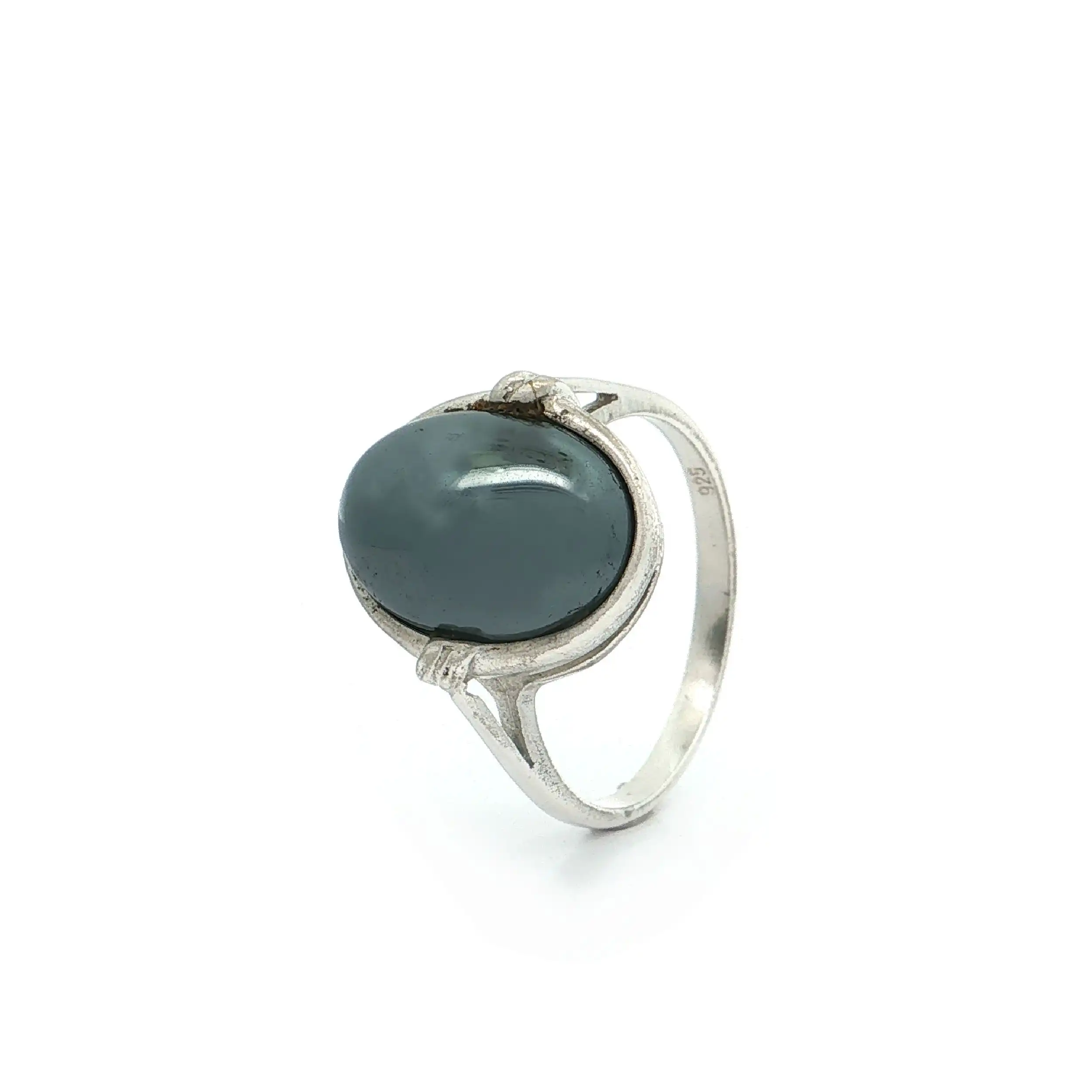 Ring Silber mit Hämatit Ring Silber mit Hämatit