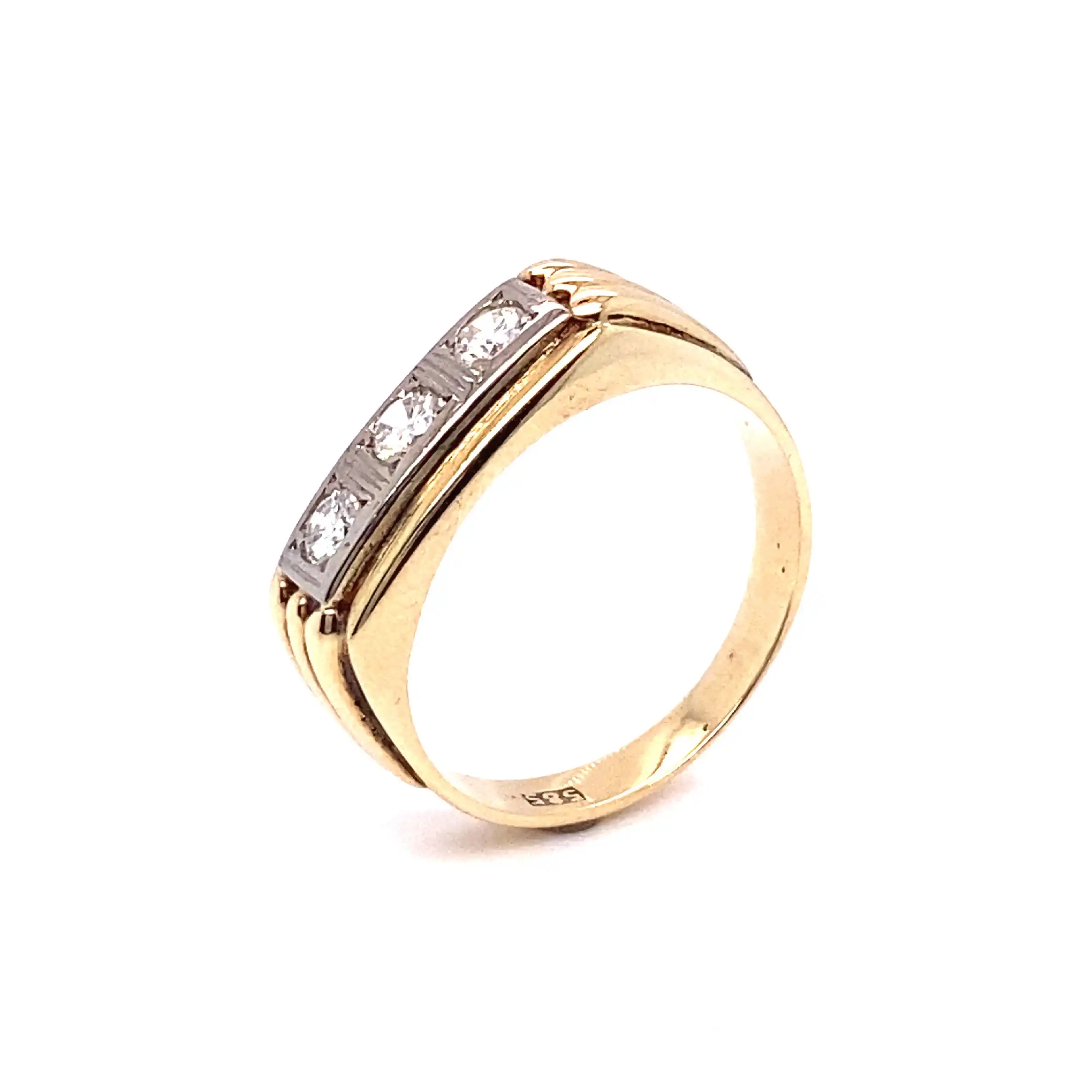 Ring Bicolor mit Brillanten Ring Bicolor mit Brillanten