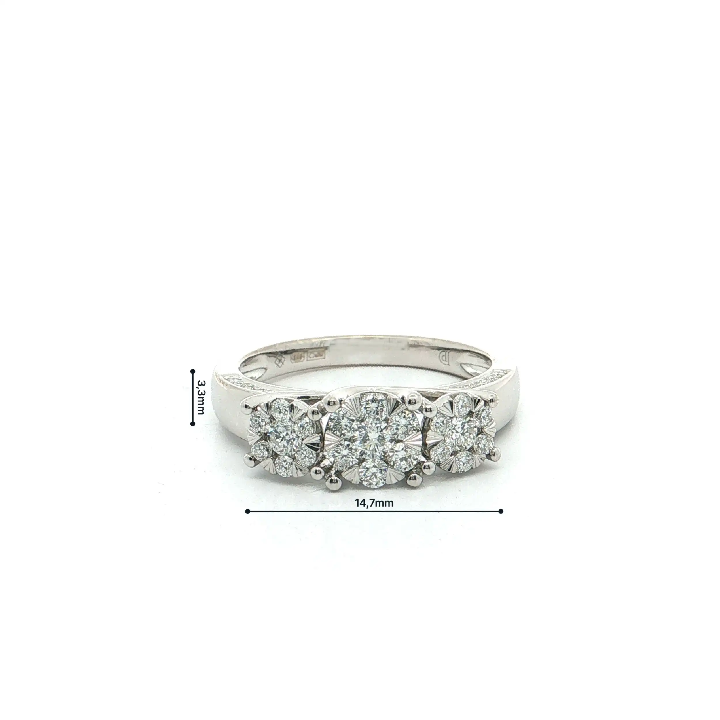 Ring Weißgold mit Brillanten Ring Weißgold mit Brillanten